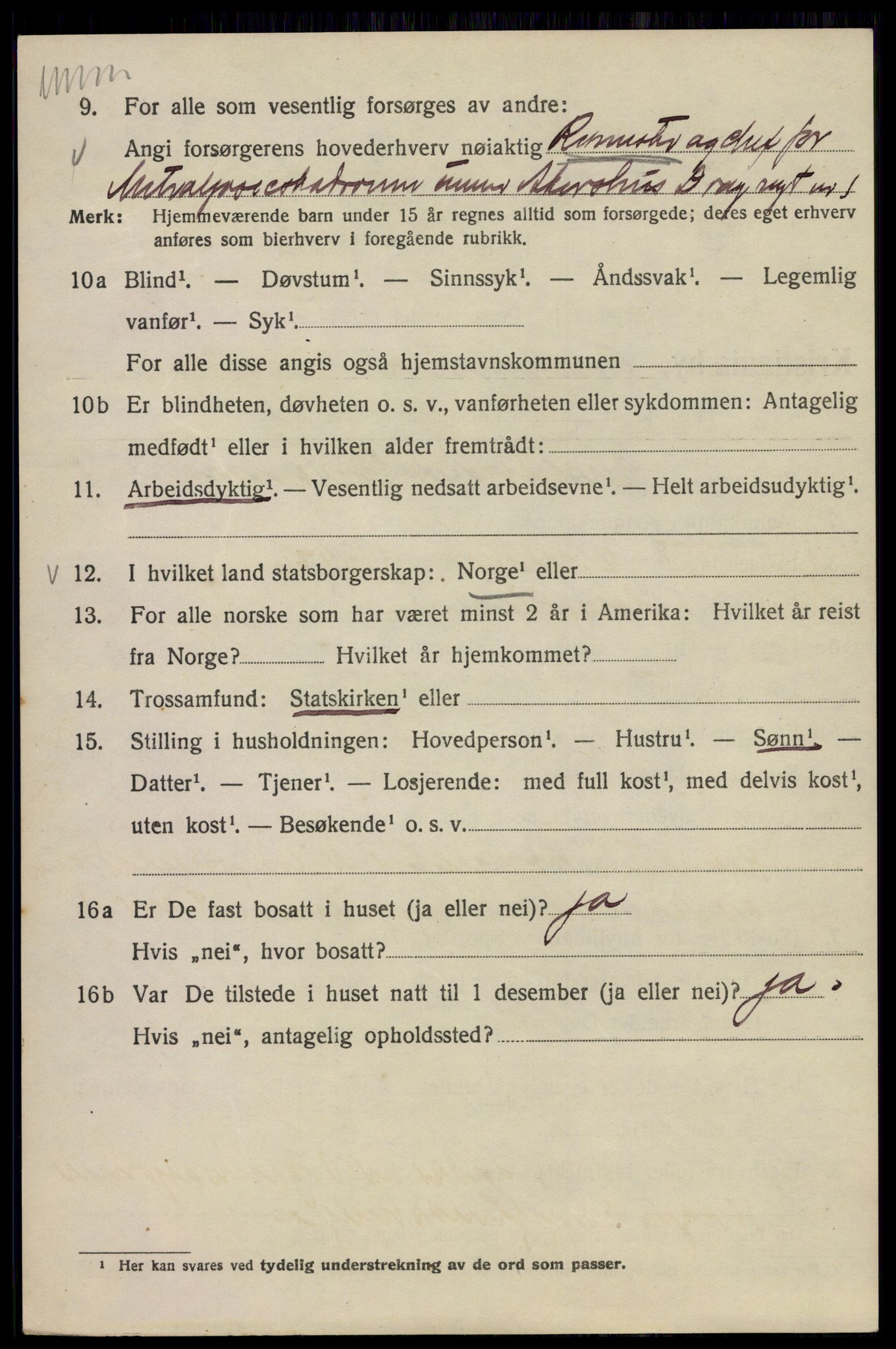 SAO, 1920 census for Kristiania, 1920, p. 445666