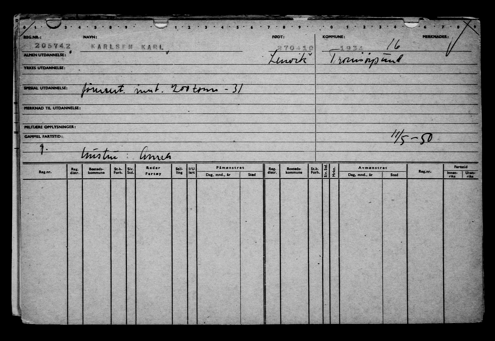 Direktoratet for sjømenn, AV/RA-S-3545/G/Gb/L0089: Hovedkort, 1910, p. 331