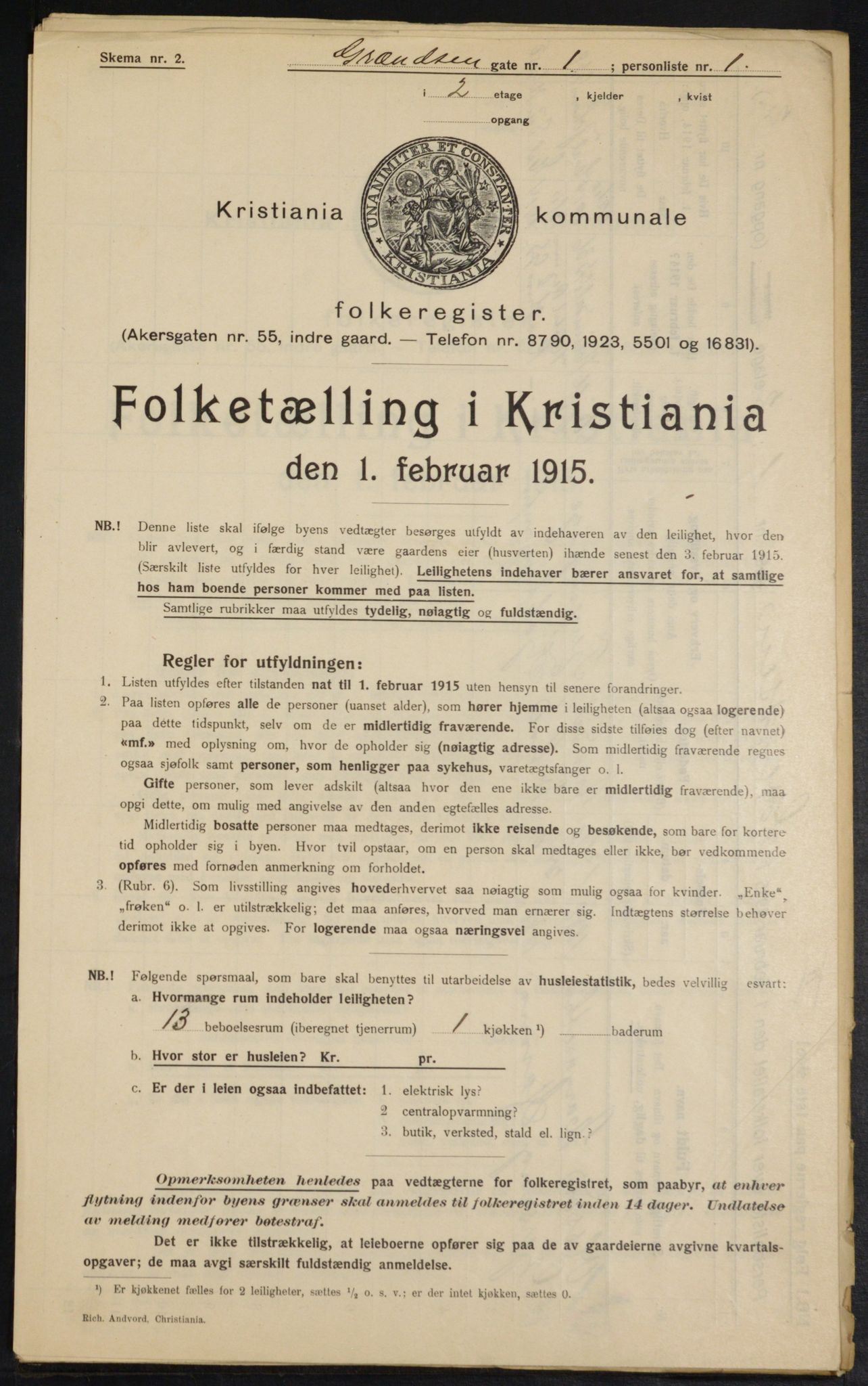 OBA, Municipal Census 1915 for Kristiania, 1915, p. 29324