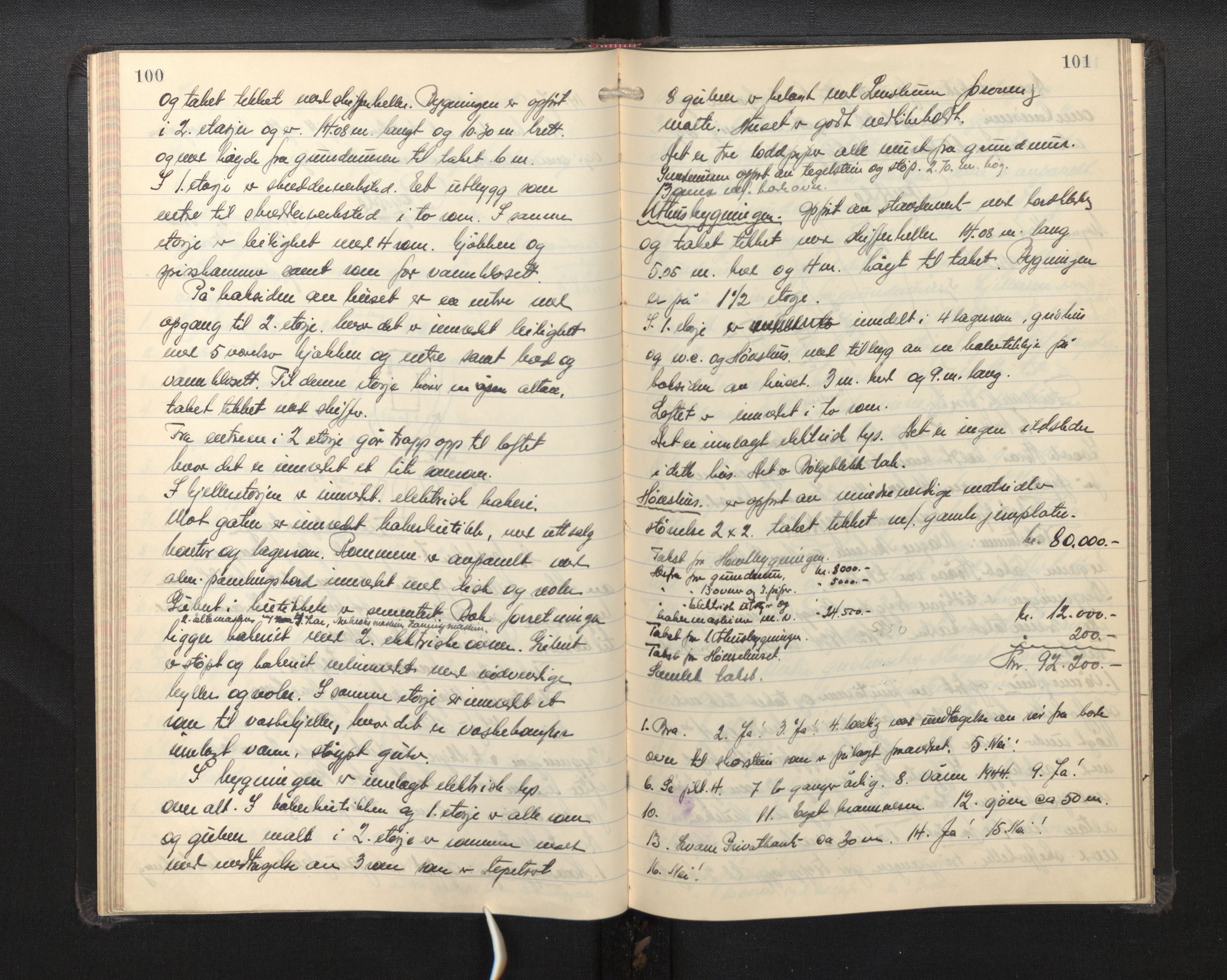 Lensmannen i Kvam, AV/SAB-A-33201/0012/L0004: Branntakstprotokoll, 1941-1949, p. 100-101