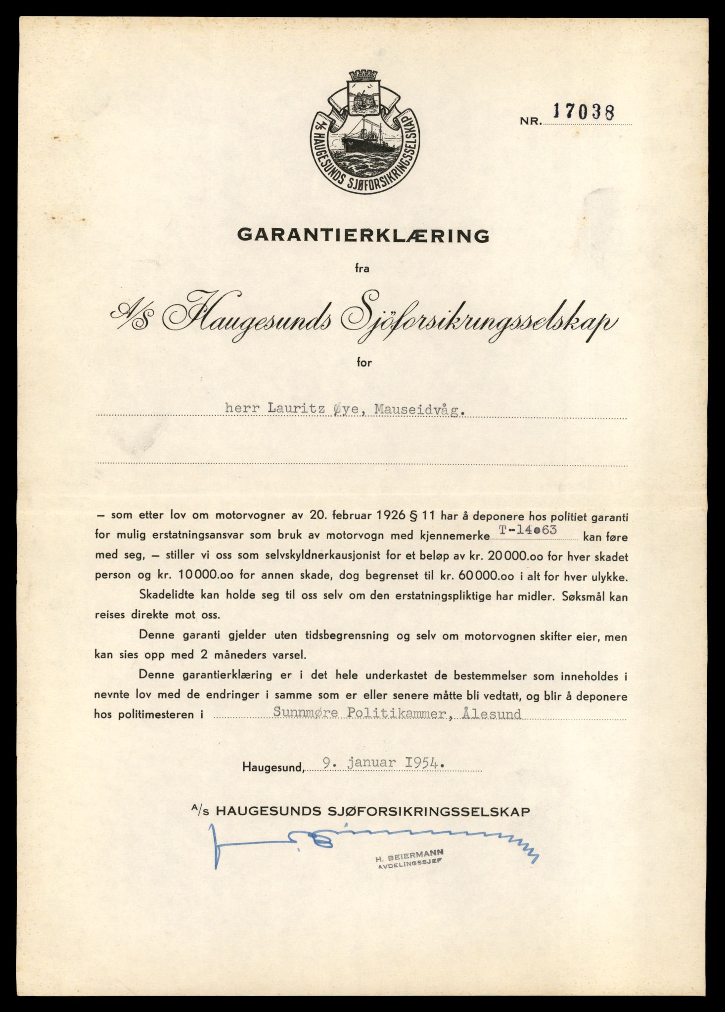 Møre og Romsdal vegkontor - Ålesund trafikkstasjon, AV/SAT-A-4099/F/Fe/L0042: Registreringskort for kjøretøy T 13906 - T 14079, 1927-1998, p. 2782