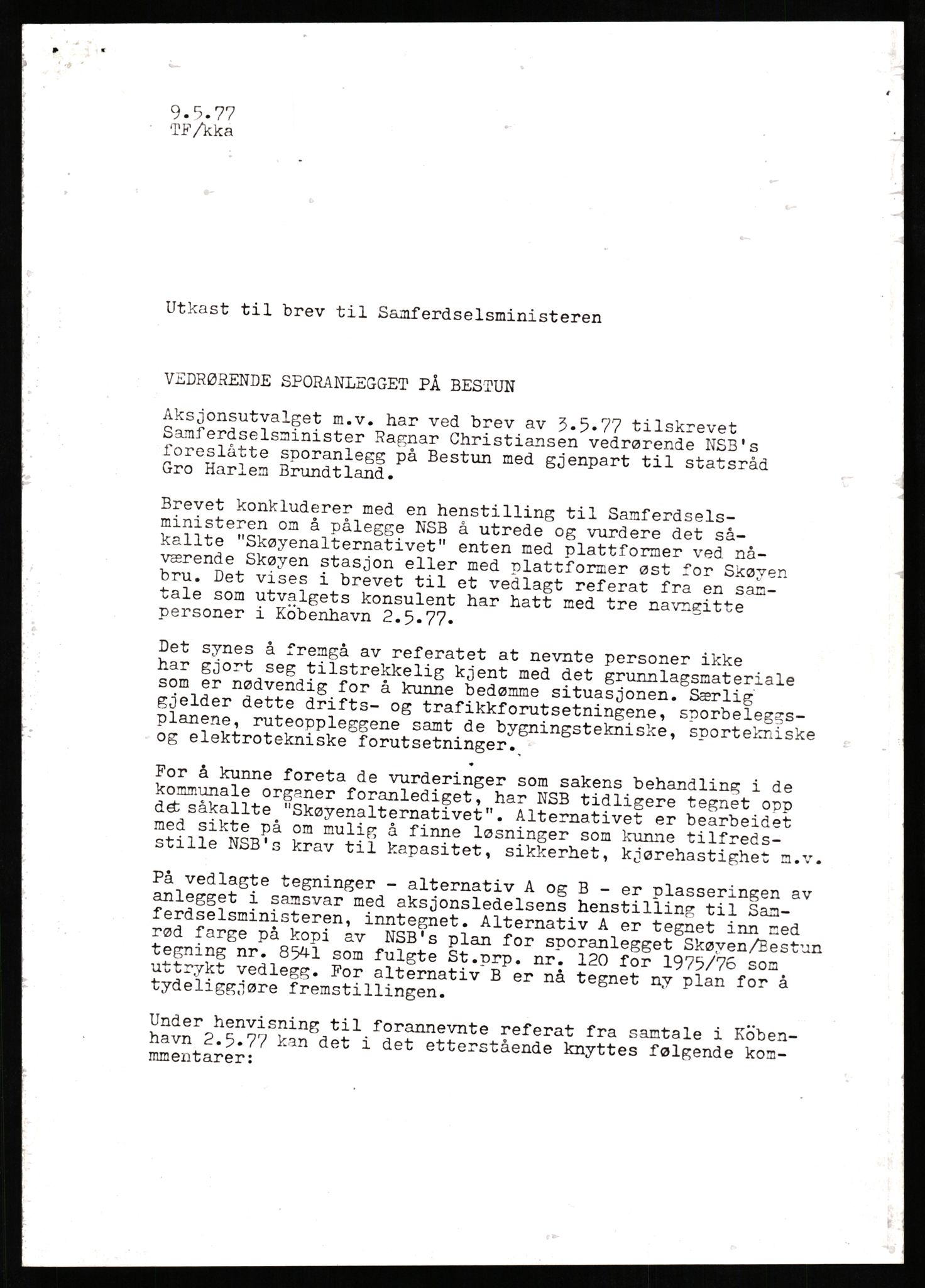 Norges statsbaner, Hovedadministrasjonen, Plankontoret for Oslo S, AV/RA-S-5410/D/L0171: Driftsbanegården. Øvrige driftsbanegårder, 1976-1978, p. 33