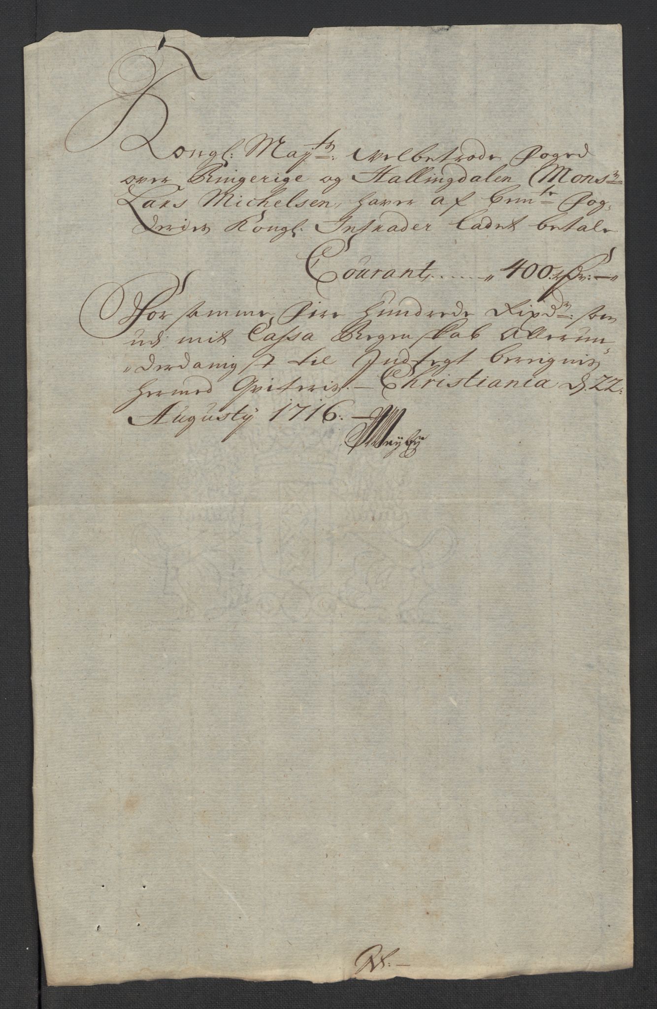 Rentekammeret inntil 1814, Reviderte regnskaper, Fogderegnskap, AV/RA-EA-4092/R23/L1474: Fogderegnskap Ringerike og Hallingdal, 1716, p. 218