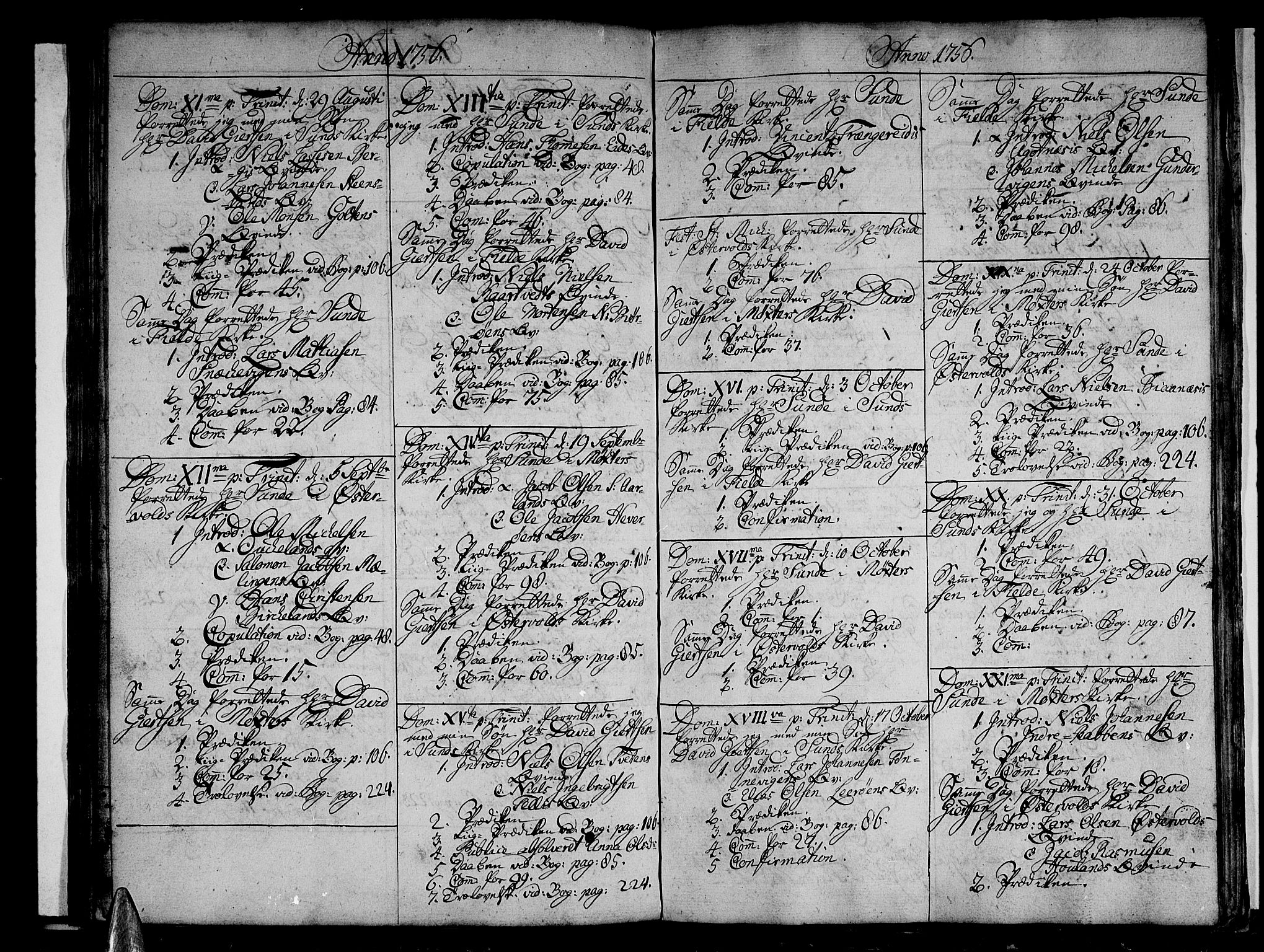 Sund sokneprestembete, AV/SAB-A-99930: Parish register (official) no. A 3, 1740-1769