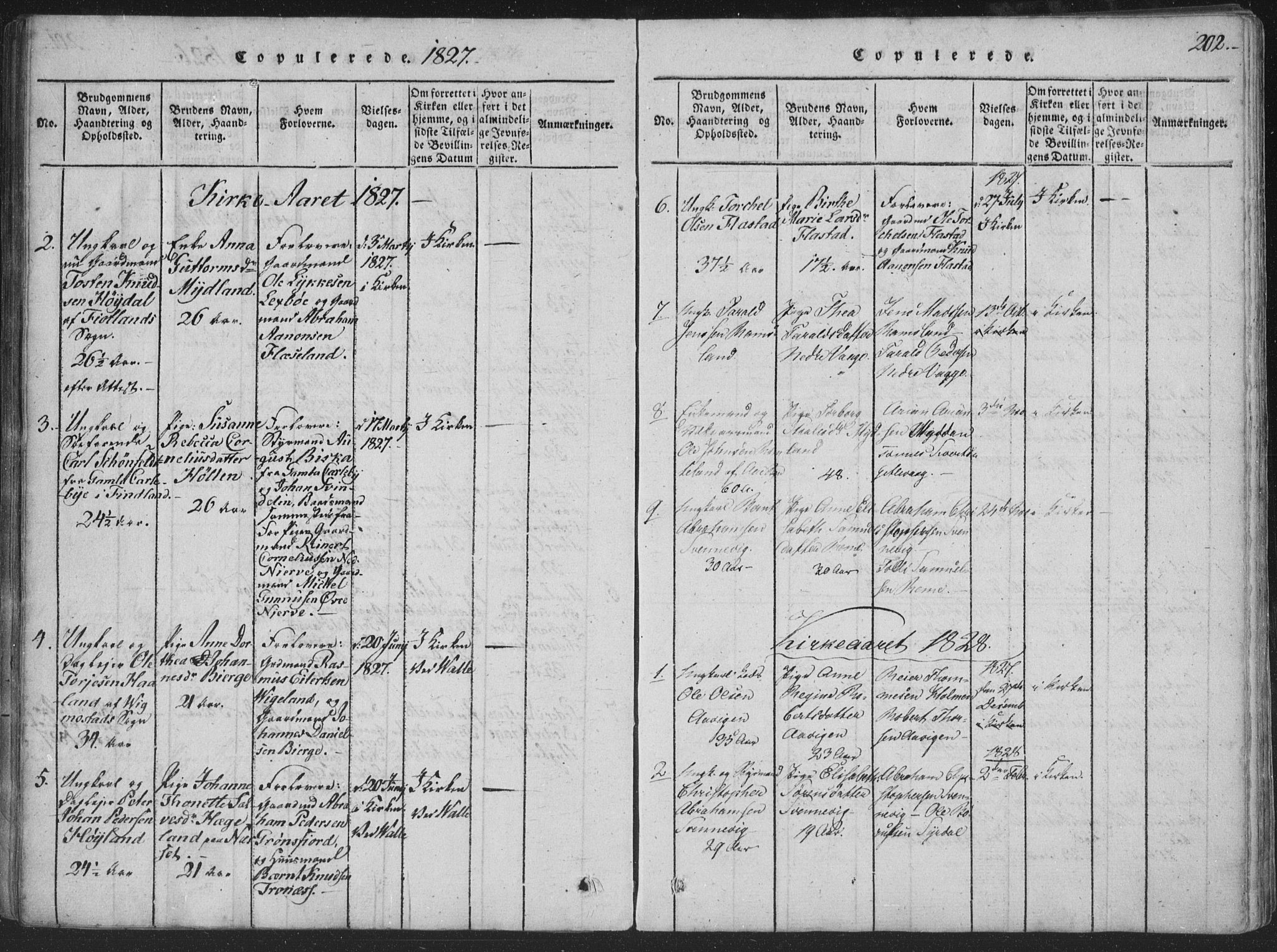 Sør-Audnedal sokneprestkontor, AV/SAK-1111-0039/F/Fa/Faa/L0001: Parish register (official) no. A 1, 1816-1848, p. 202