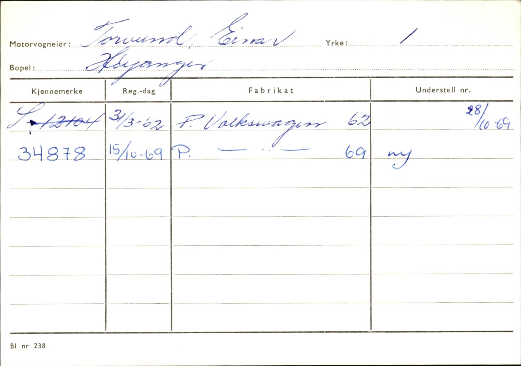 Statens vegvesen, Sogn og Fjordane vegkontor, AV/SAB-A-5301/4/F/L0131: Eigarregister Høyanger P-Å. Stryn S-Å, 1945-1975, p. 629