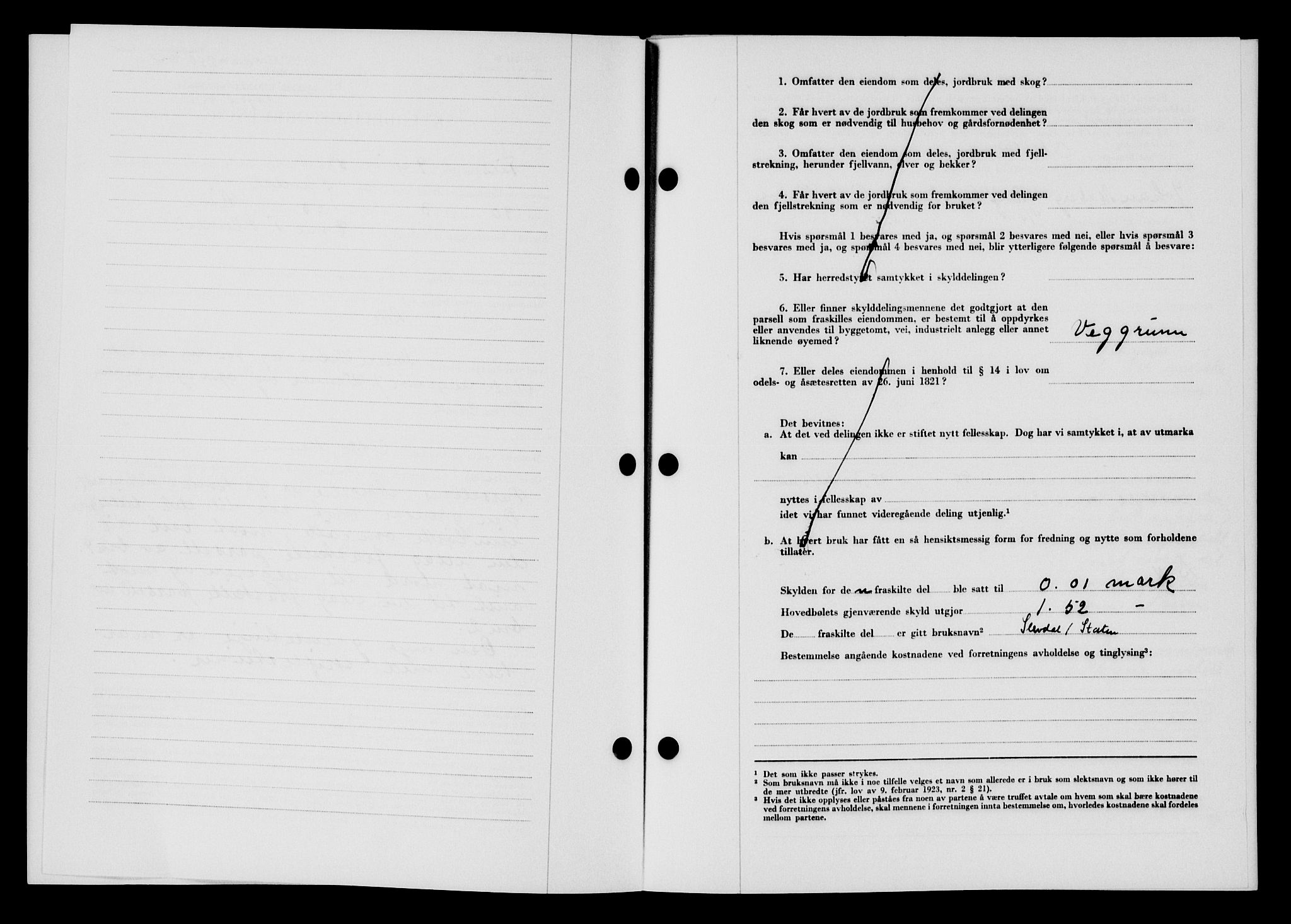 Lyngdal sorenskriveri, AV/SAK-1221-0004/G/Gb/L0676: Mortgage book no. A XXII, 1957-1957, Diary no: : 259/1957