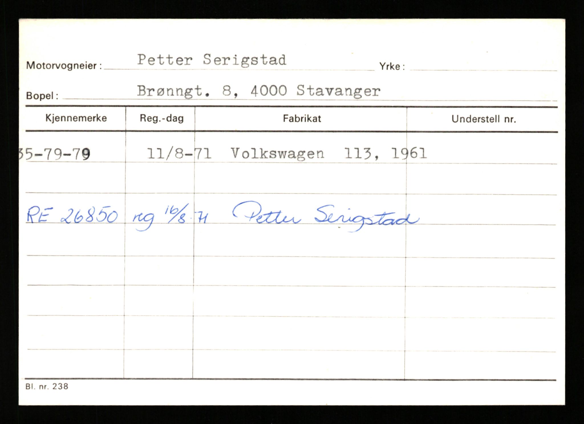 Stavanger trafikkstasjon, AV/SAST-A-101942/0/G/L0011: Registreringsnummer: 240000 - 363477, 1930-1971, p. 3217