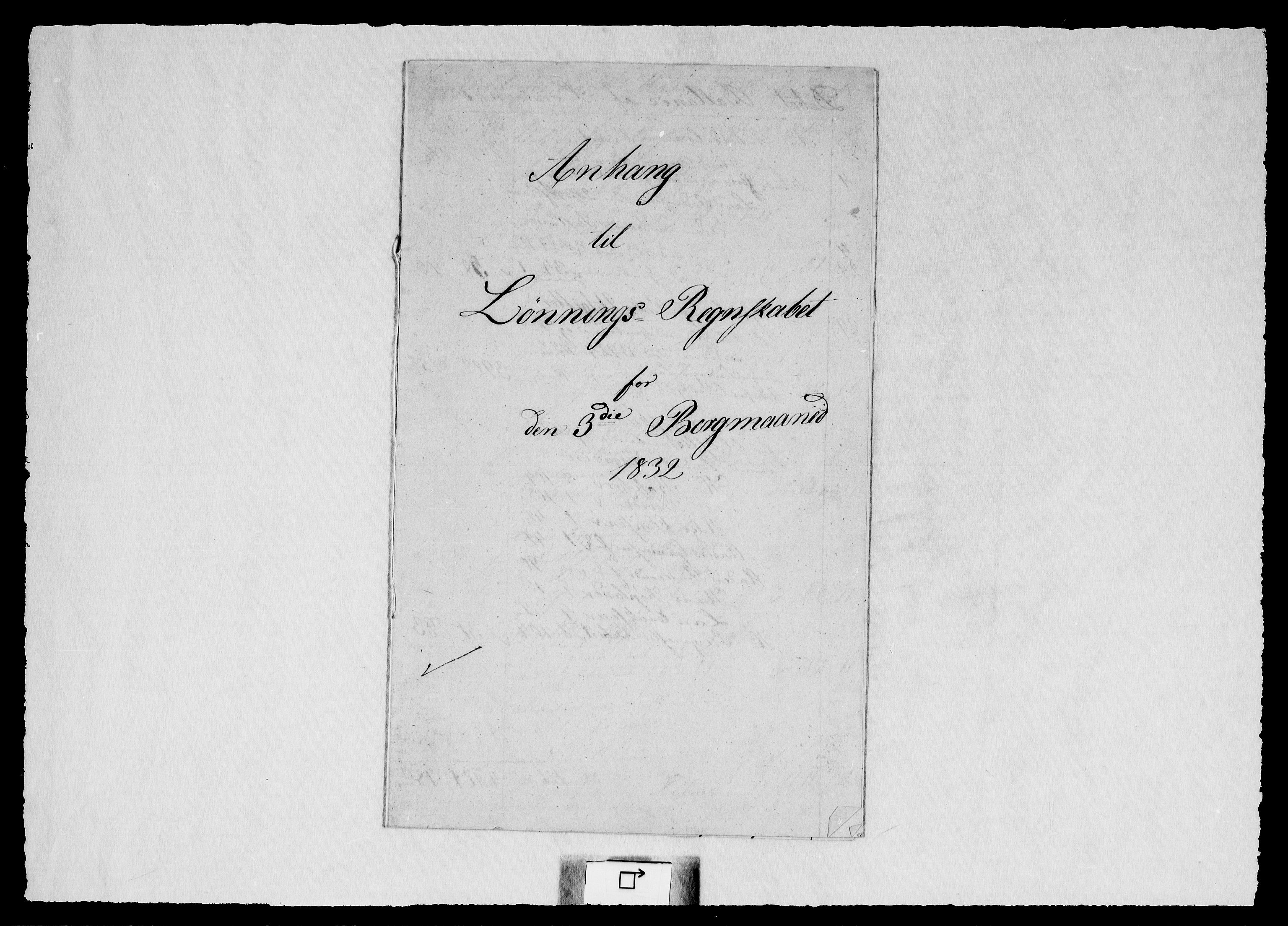 Modums Blaafarveværk, RA/PA-0157/G/Gd/Gdd/L0285/0001: -- / Anhang til lønningsregnskapet, 1832-1839, p. 2
