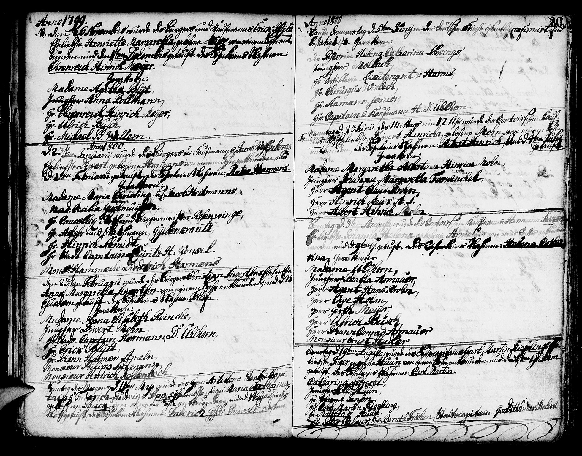 Mariakirken Sokneprestembete, AV/SAB-A-76901/H/Haa/L0003: Parish register (official) no. A 3, 1786-1815, p. 80