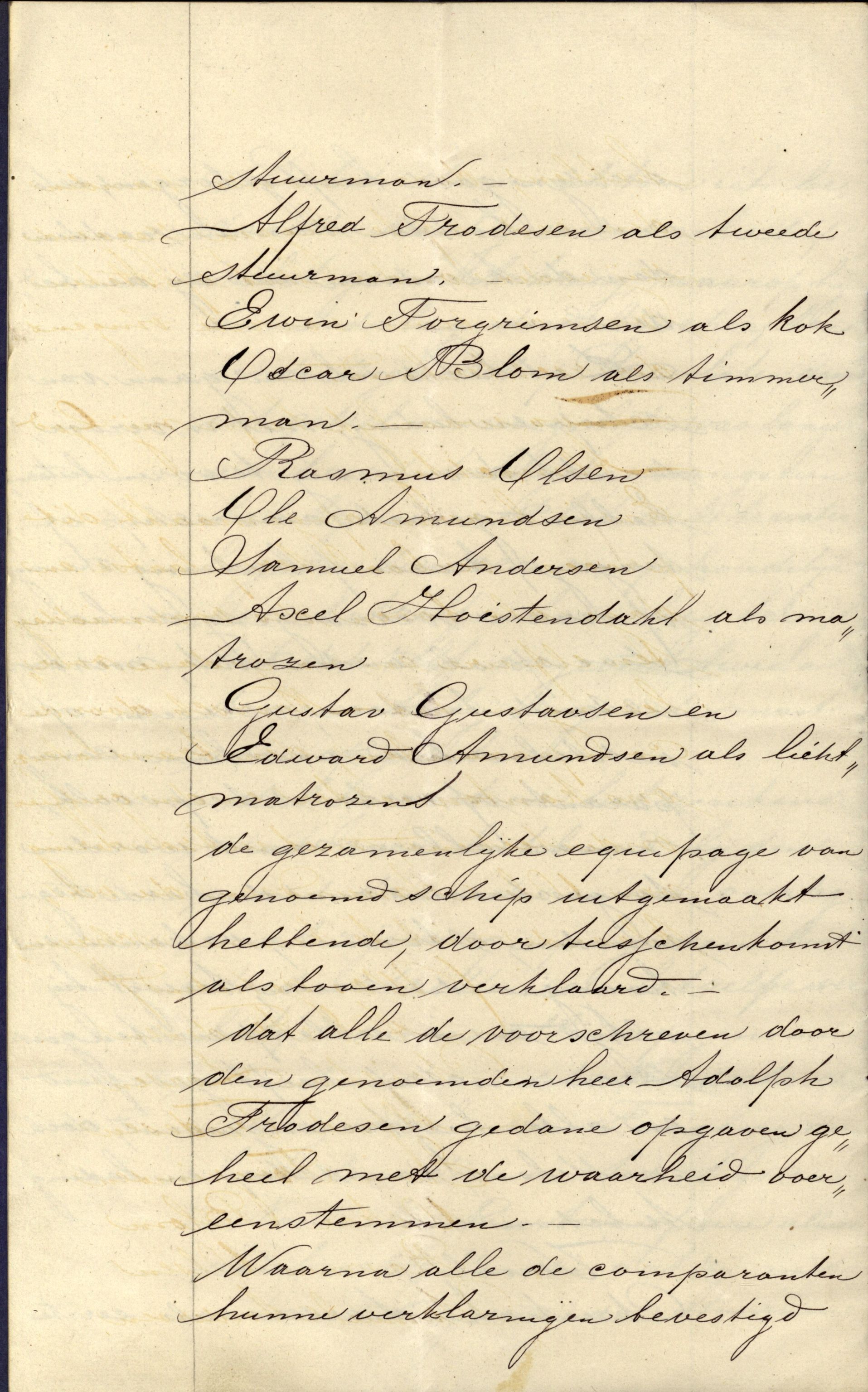 Pa 63 - Østlandske skibsassuranceforening, VEMU/A-1079/G/Ga/L0022/0005: Havaridokumenter / Gjendin, Gibraltar, Granen, 1888, p. 22