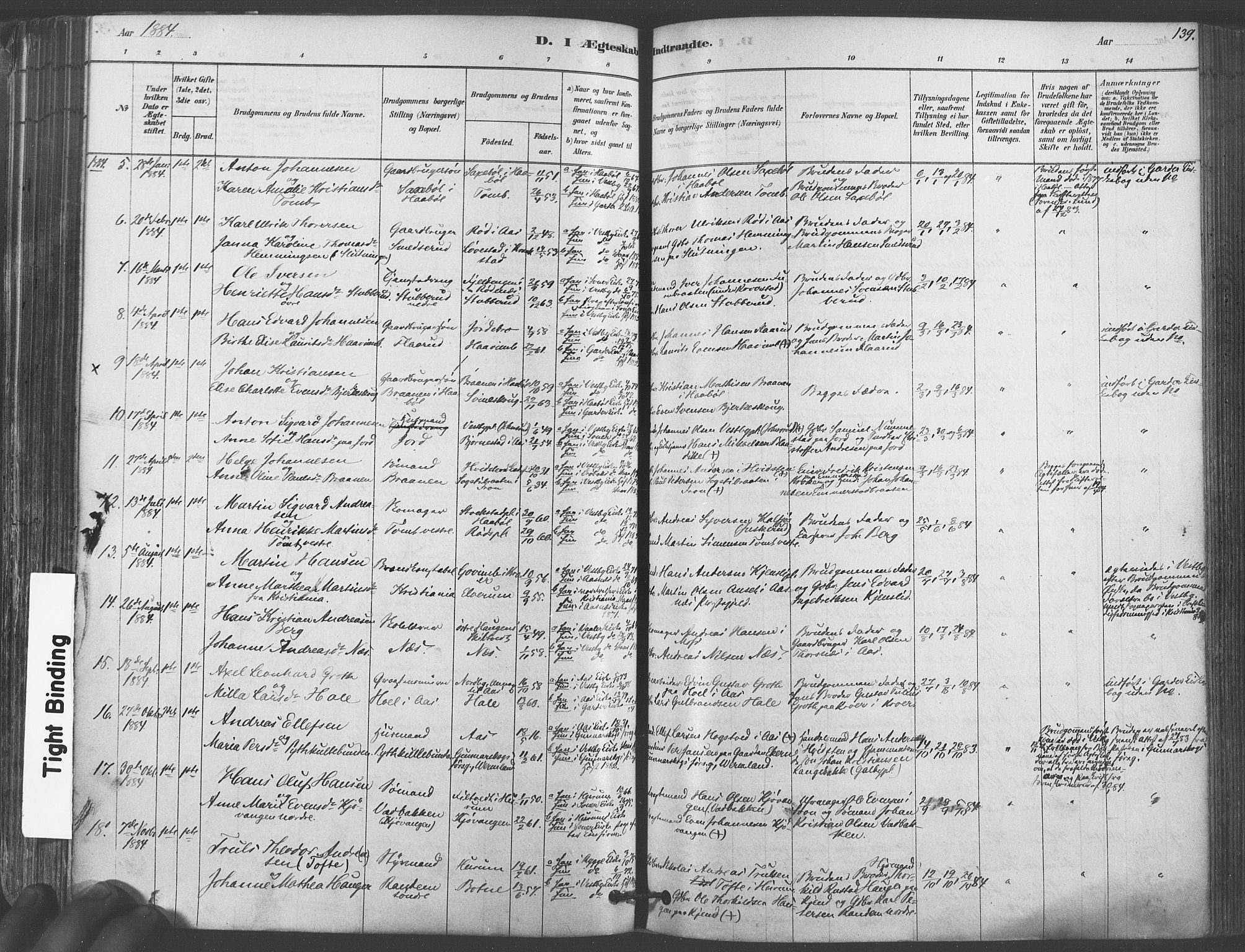 Vestby prestekontor Kirkebøker, AV/SAO-A-10893/F/Fa/L0009: Parish register (official) no. I 9, 1878-1900, p. 139