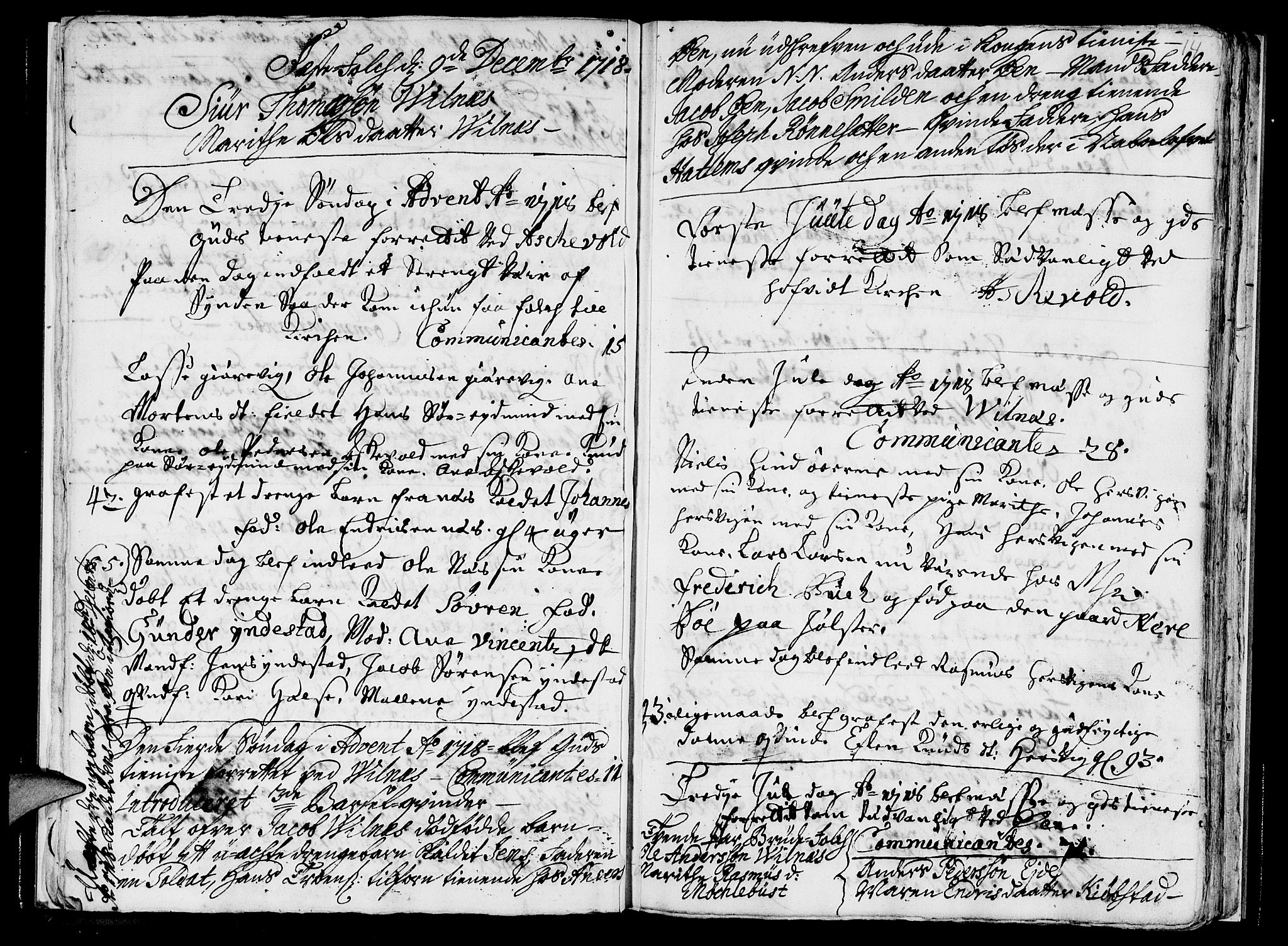 Askvoll sokneprestembete, SAB/A-79501/H/Haa/Haaa/L0004: Parish register (official) no. A 4, 1718-1722, p. 14