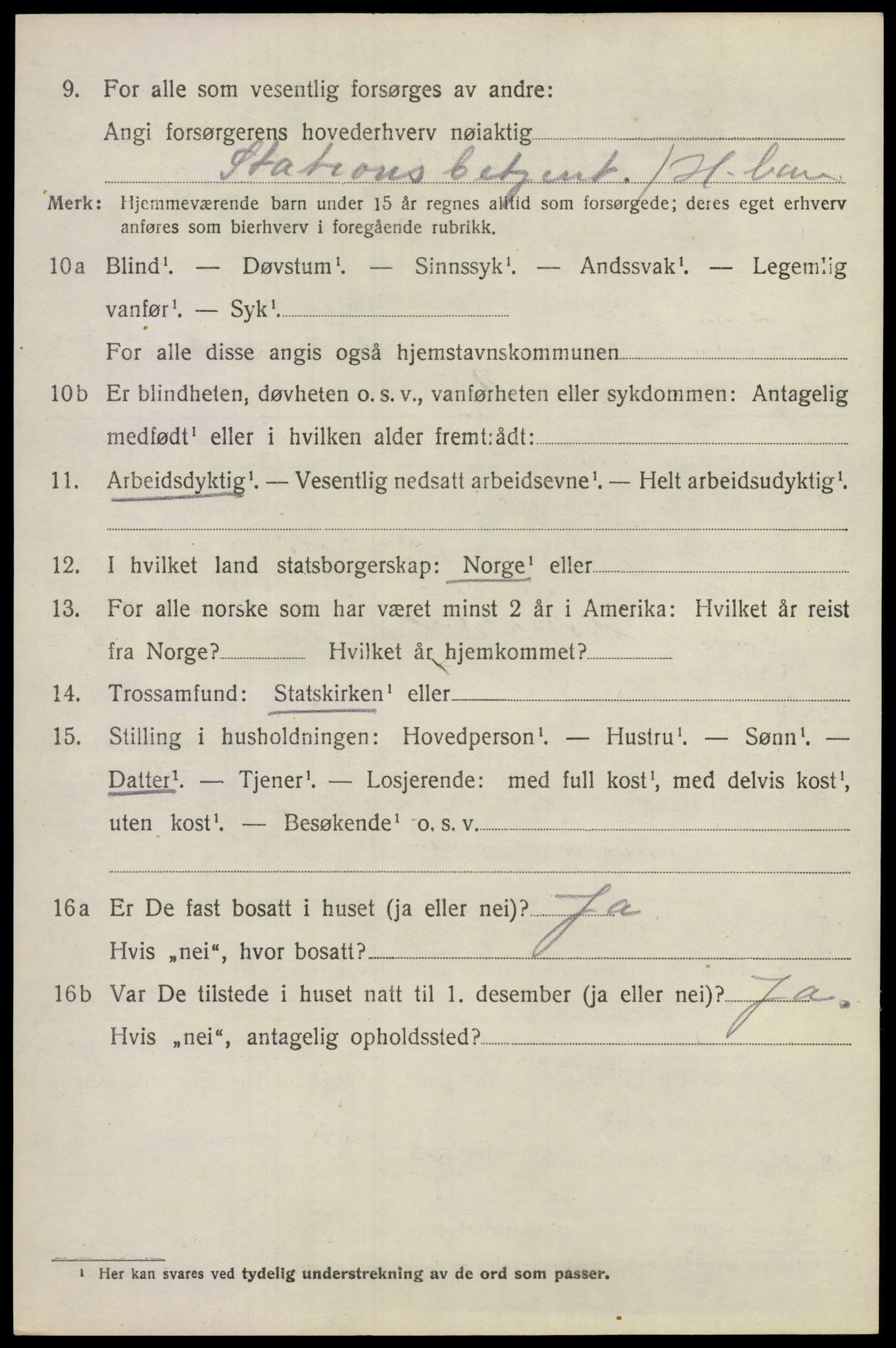 SAO, 1920 census for Lillestrøm, 1920, p. 10549