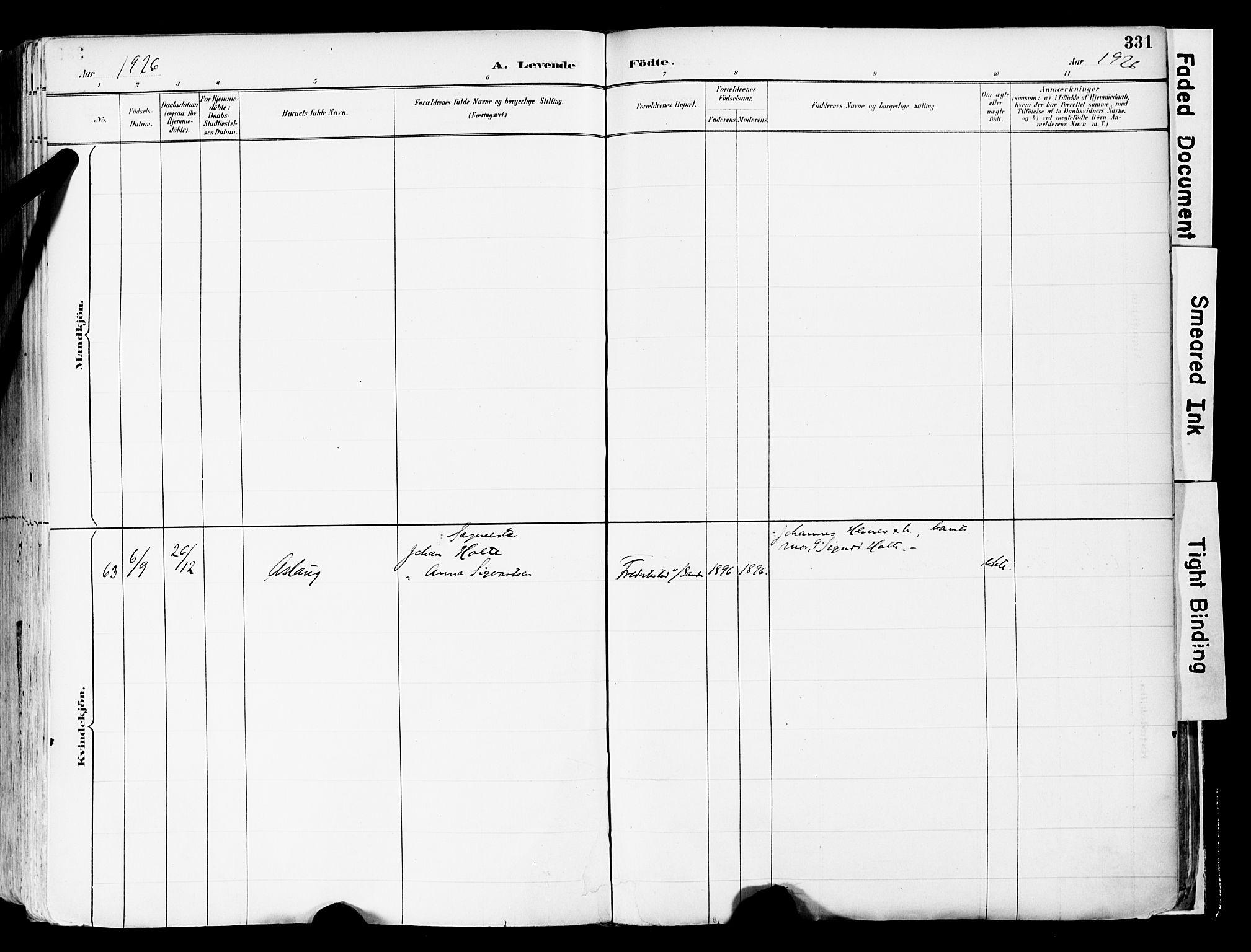 Sør-Odal prestekontor, AV/SAH-PREST-030/H/Ha/Haa/L0006: Parish register (official) no. 6, 1886-1931, p. 331