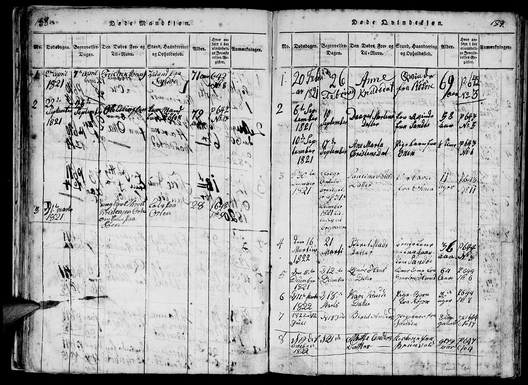 Ministerialprotokoller, klokkerbøker og fødselsregistre - Møre og Romsdal, AV/SAT-A-1454/561/L0727: Parish register (official) no. 561A01, 1817-1858, p. 188-189