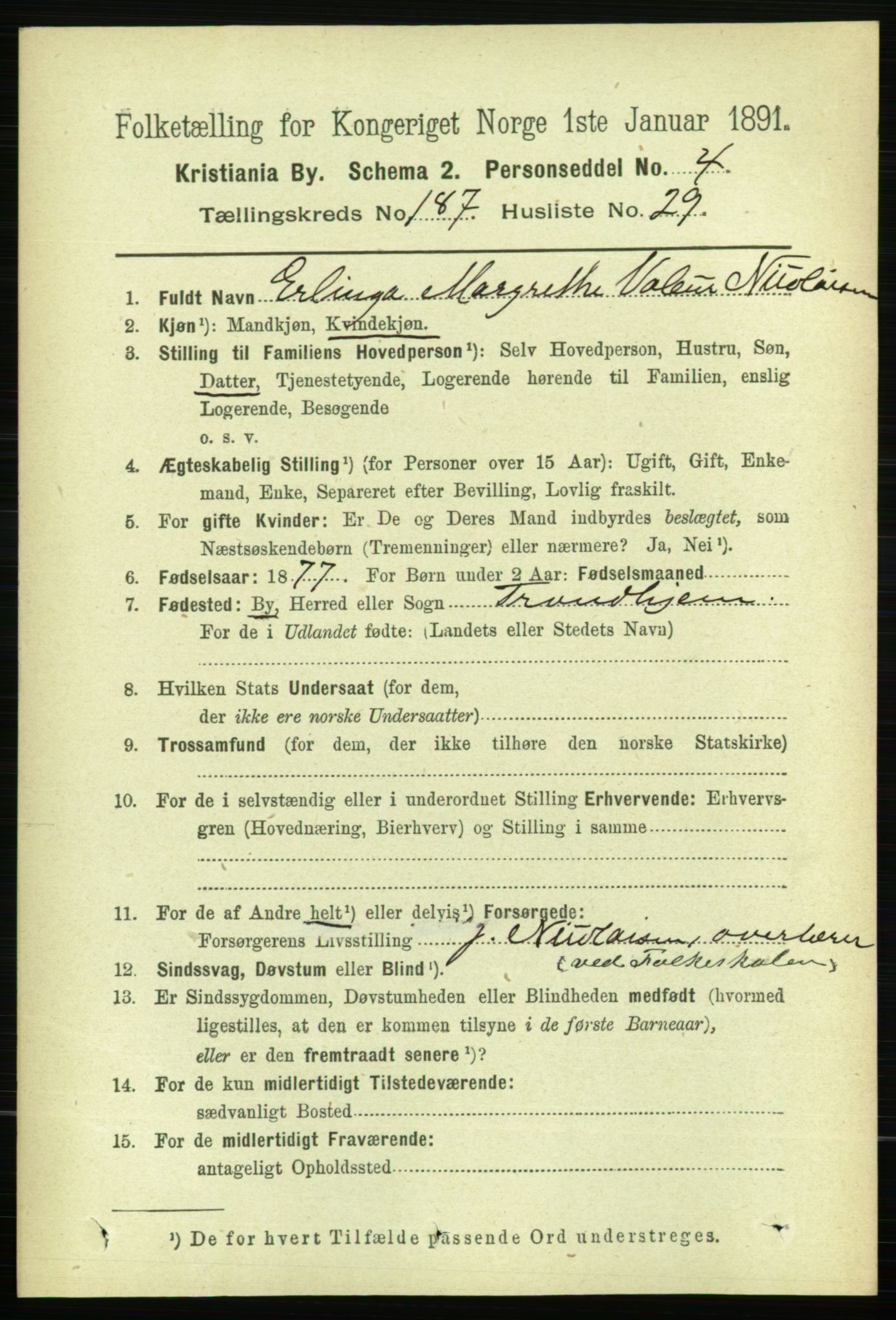 RA, 1891 census for 0301 Kristiania, 1891, p. 112331