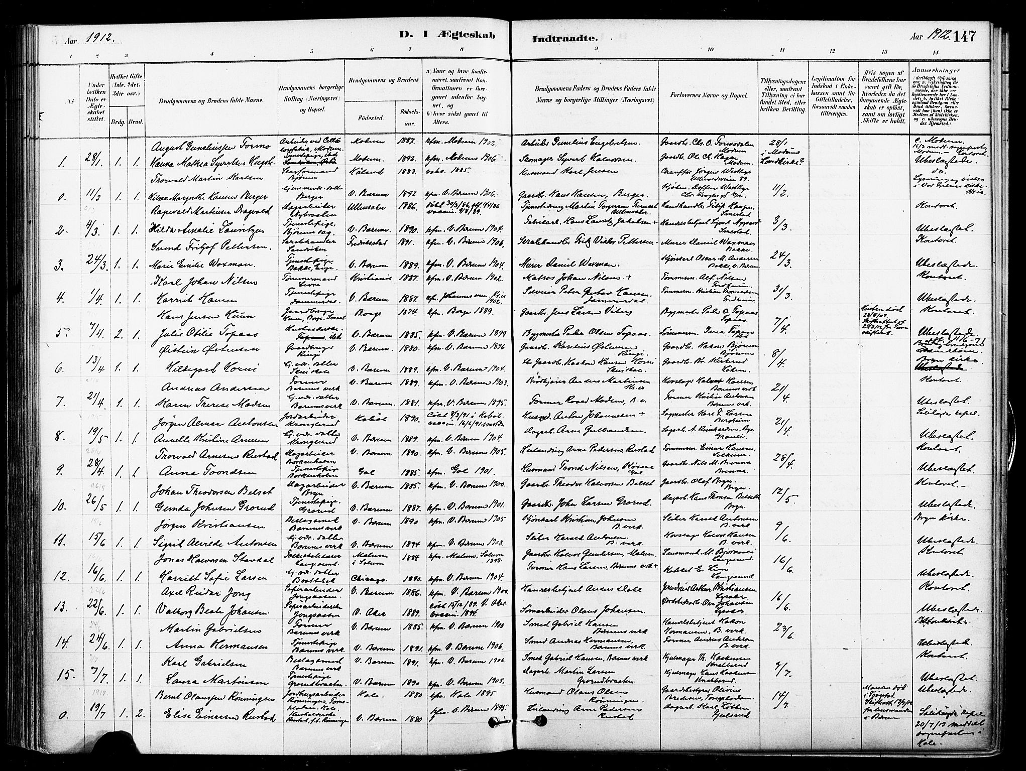 Asker prestekontor Kirkebøker, SAO/A-10256a/F/Fb/L0002: Parish register (official) no. II 2, 1879-1921, p. 147