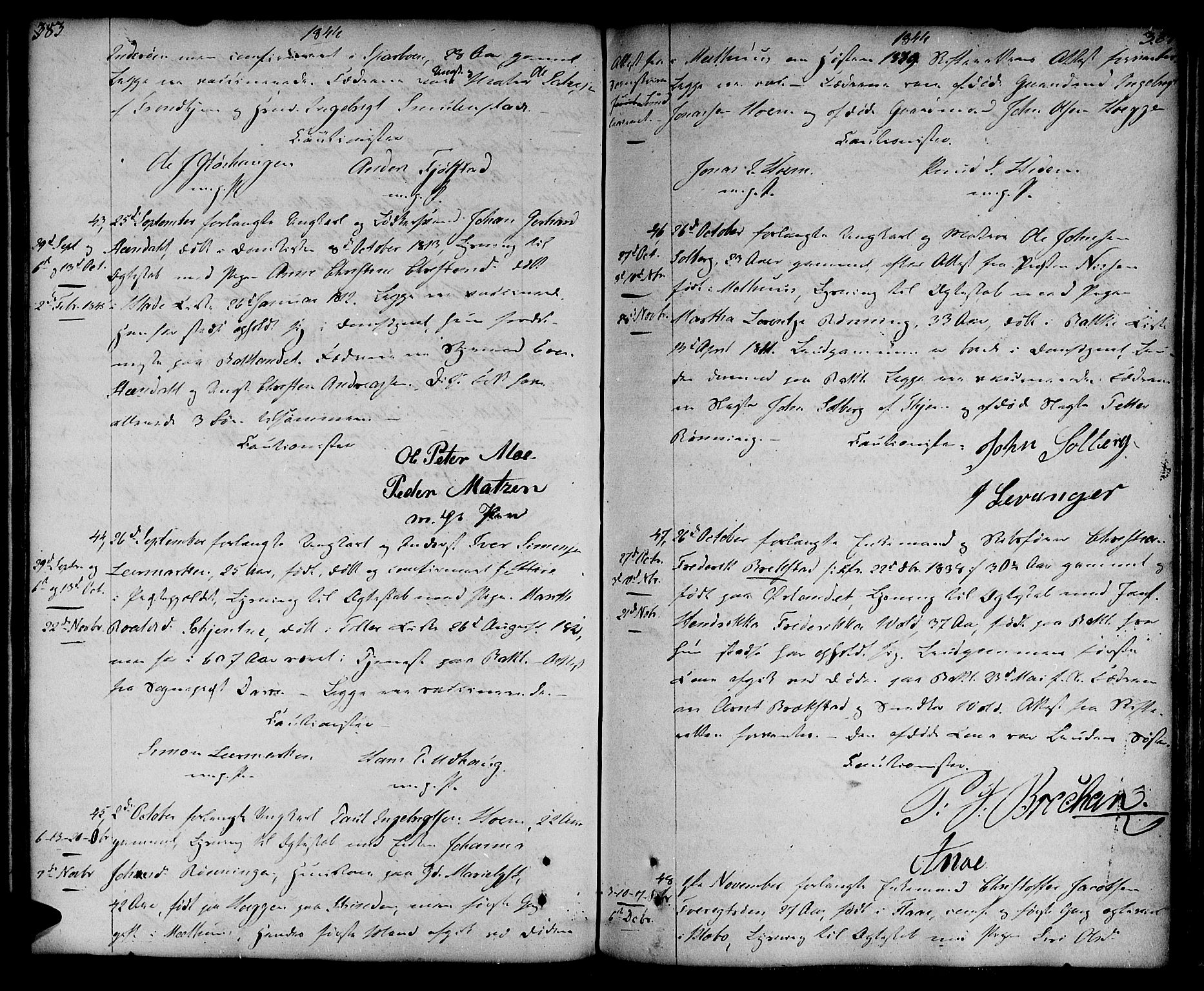 Ministerialprotokoller, klokkerbøker og fødselsregistre - Sør-Trøndelag, AV/SAT-A-1456/604/L0181: Parish register (official) no. 604A02, 1798-1817, p. 383-384