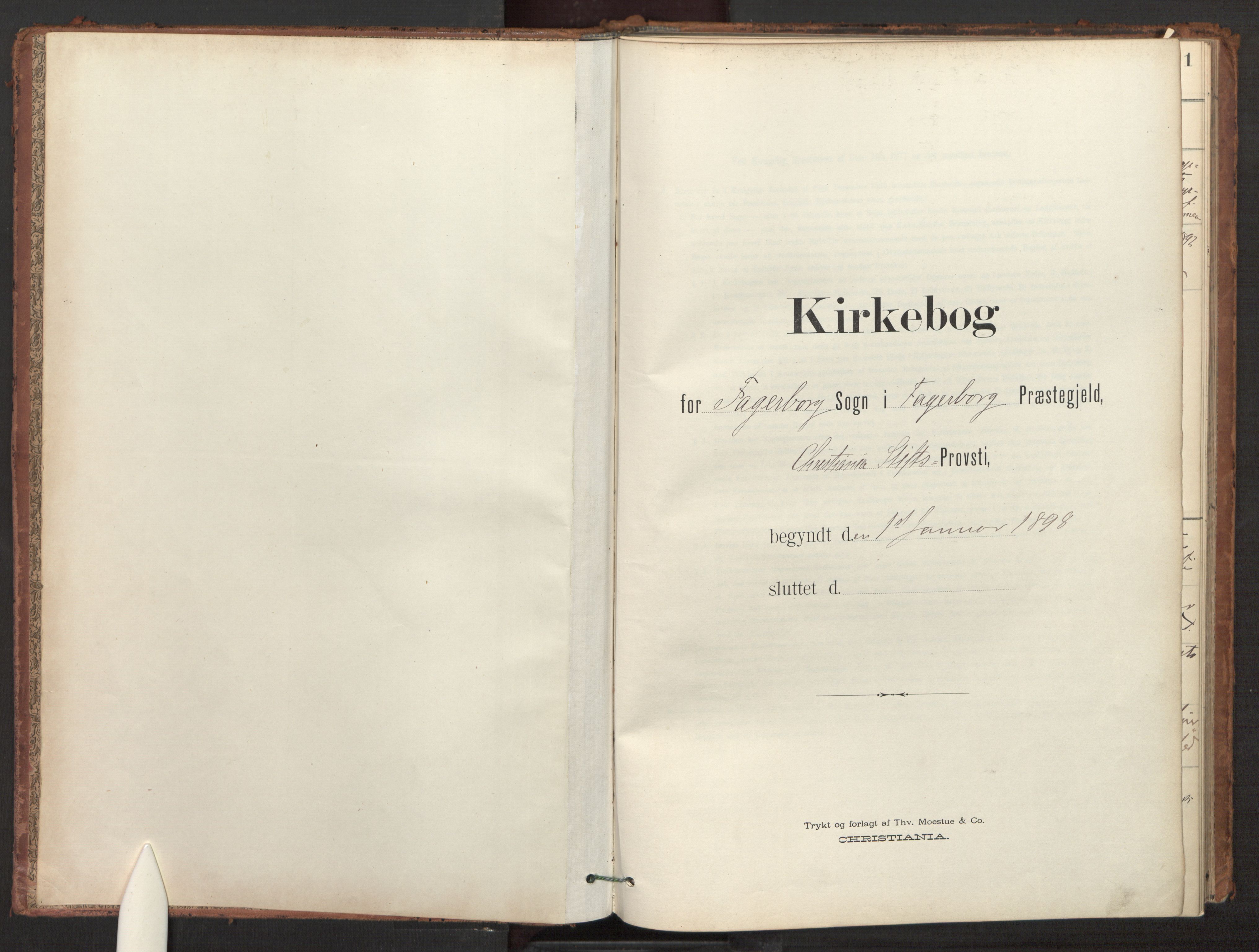 Fagerborg prestekontor Kirkebøker, AV/SAO-A-10844/F/Fa/L0004: Parish register (official) no. 4, 1898-1928