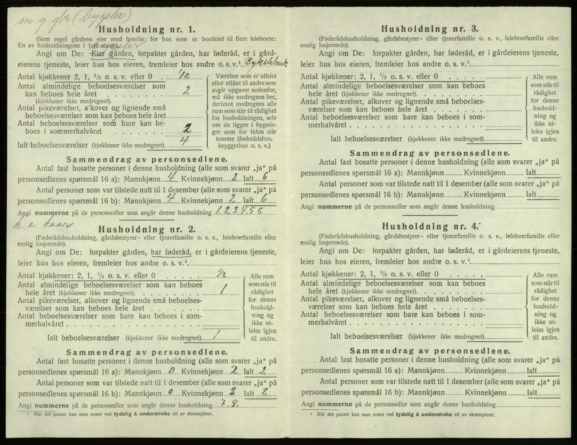 SAB, 1920 census for Os, 1920, p. 562