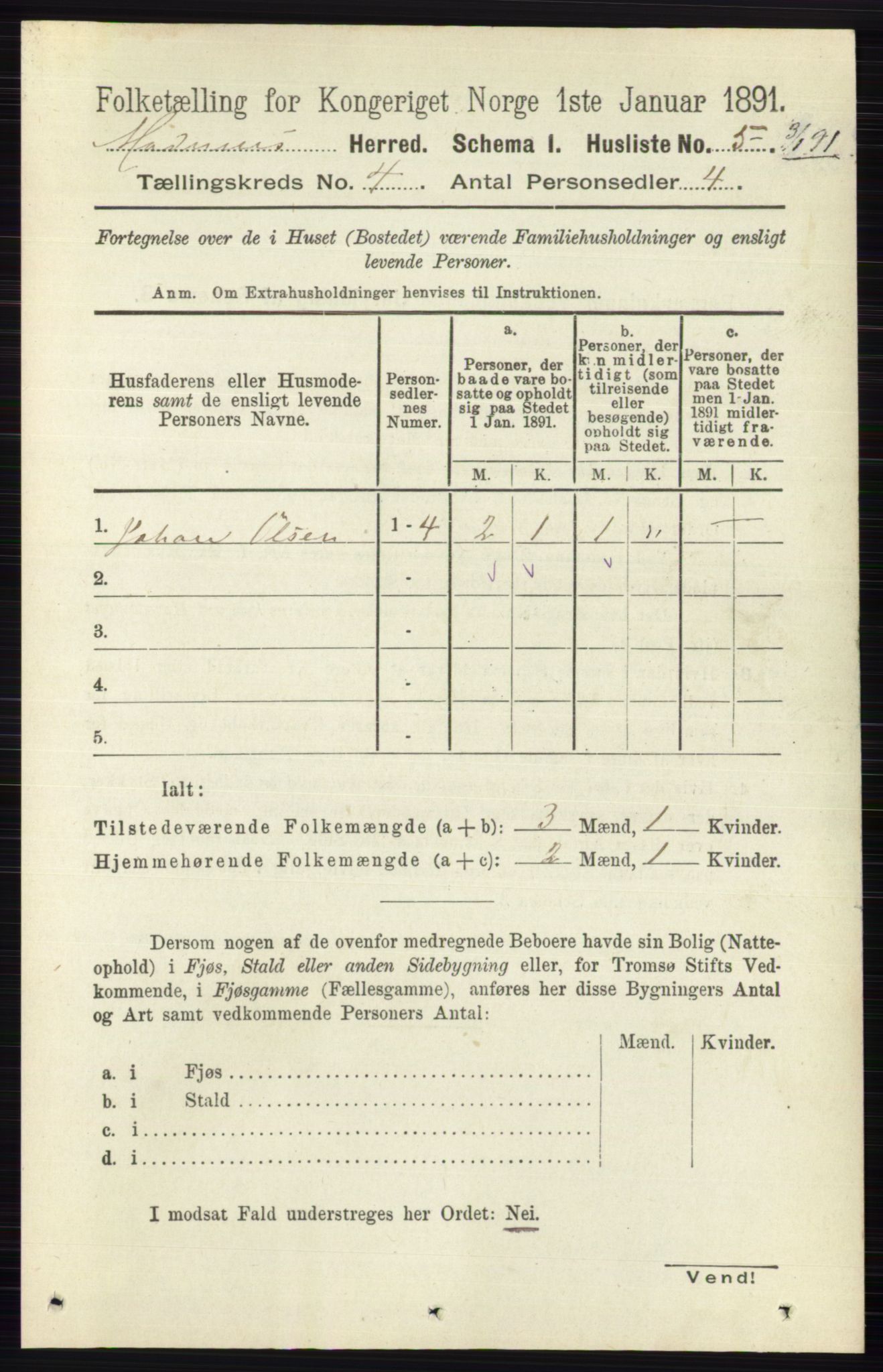 RA, 1891 census for 0623 Modum, 1891, p. 930