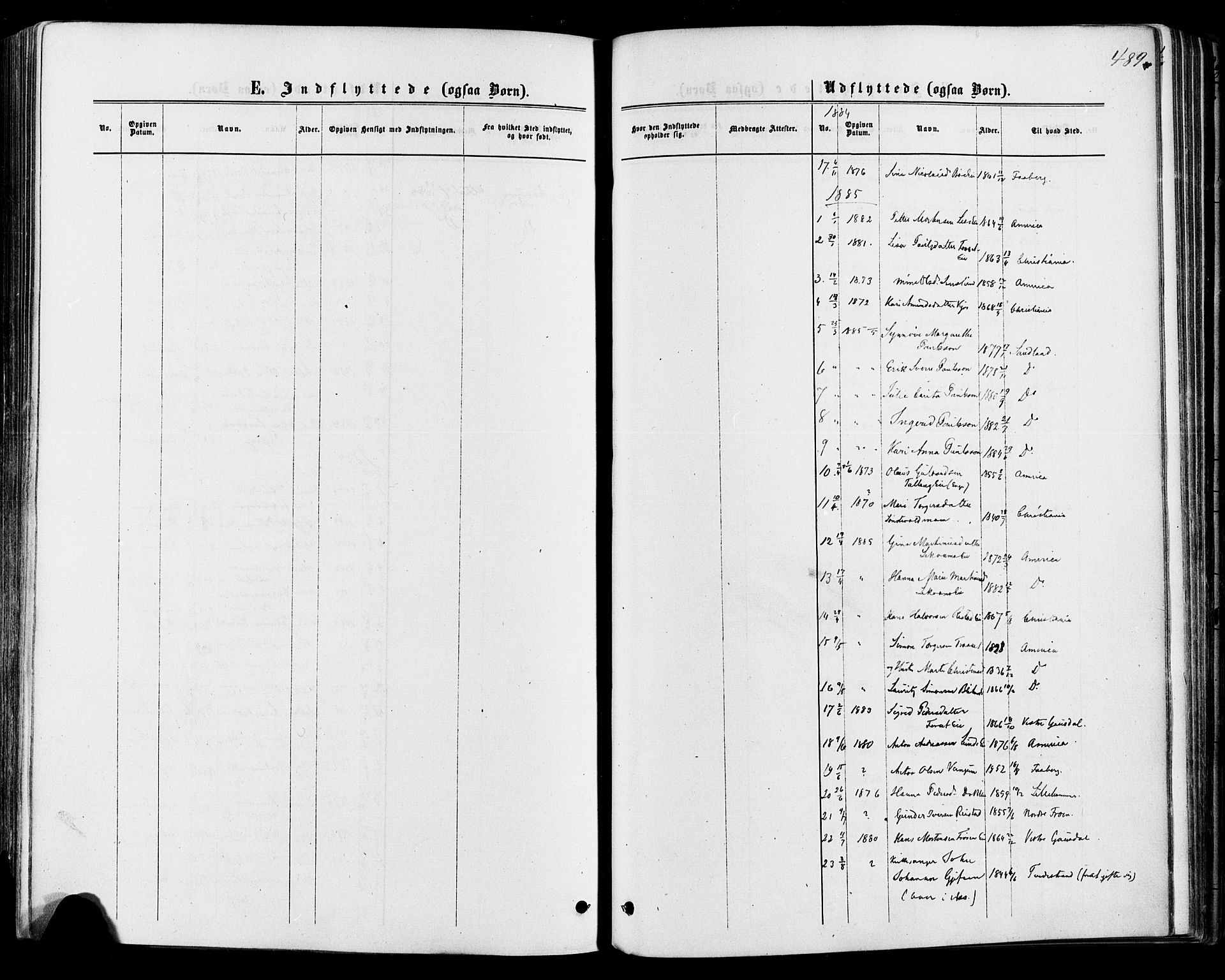 Østre Gausdal prestekontor, SAH/PREST-092/H/Ha/Haa/L0001: Parish register (official) no. 1, 1874-1886, p. 489