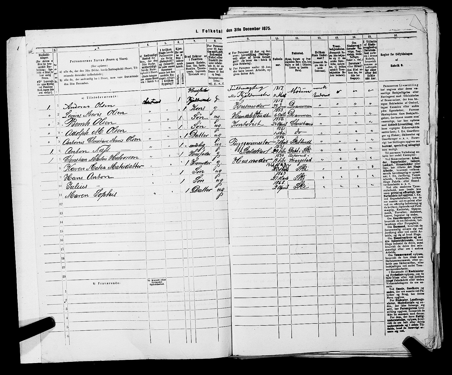 RA, 1875 census for 0301 Kristiania, 1875, p. 6706