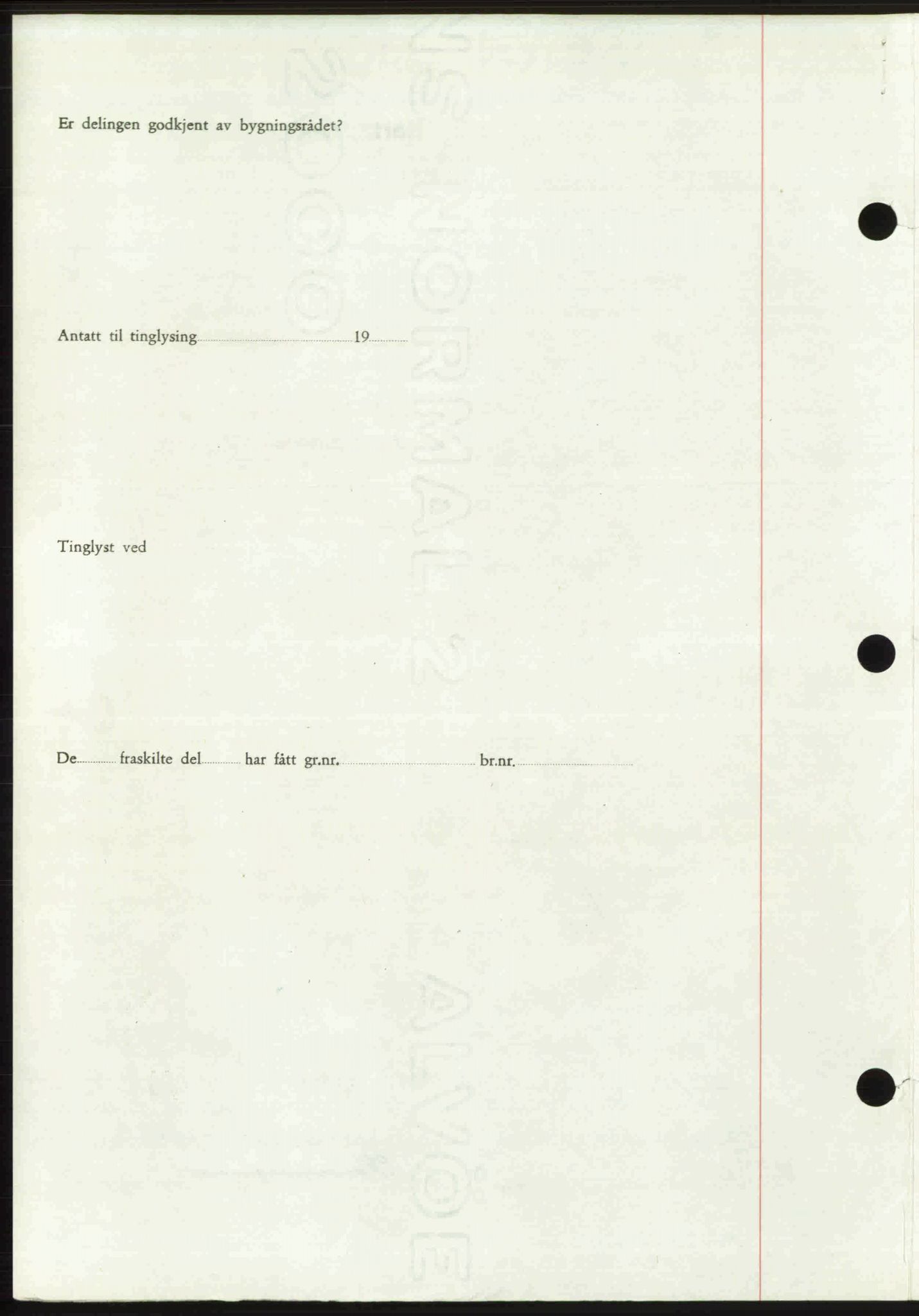 Toten tingrett, SAH/TING-006/H/Hb/Hbc/L0020: Mortgage book no. Hbc-20, 1948-1948, Diary no: : 3492/1948