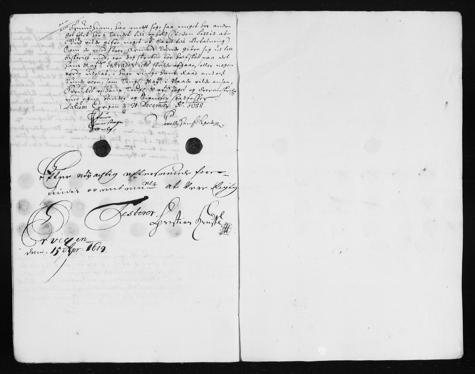 Rentekammeret inntil 1814, Reviderte regnskaper, Stiftamtstueregnskaper, Trondheim stiftamt og Nordland amt, AV/RA-EA-6044/R/Rh/L0012: Nordland amt, 1688