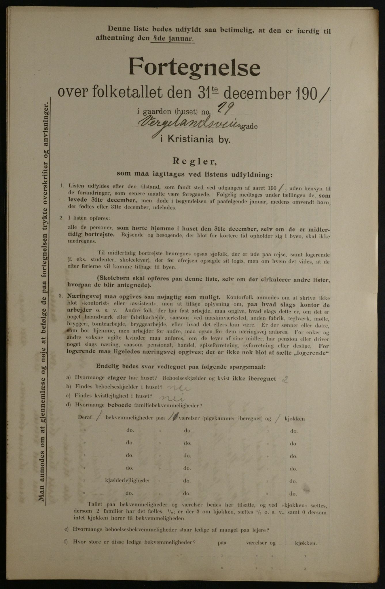 OBA, Municipal Census 1901 for Kristiania, 1901, p. 19491