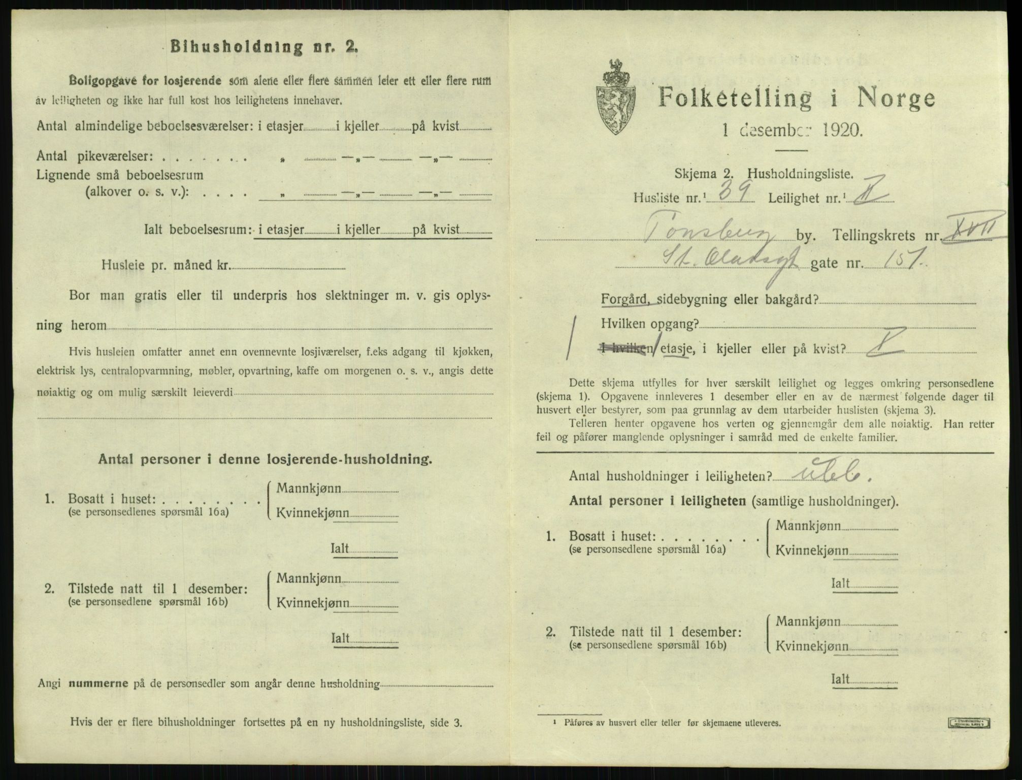 SAKO, 1920 census for Tønsberg, 1920, p. 6841