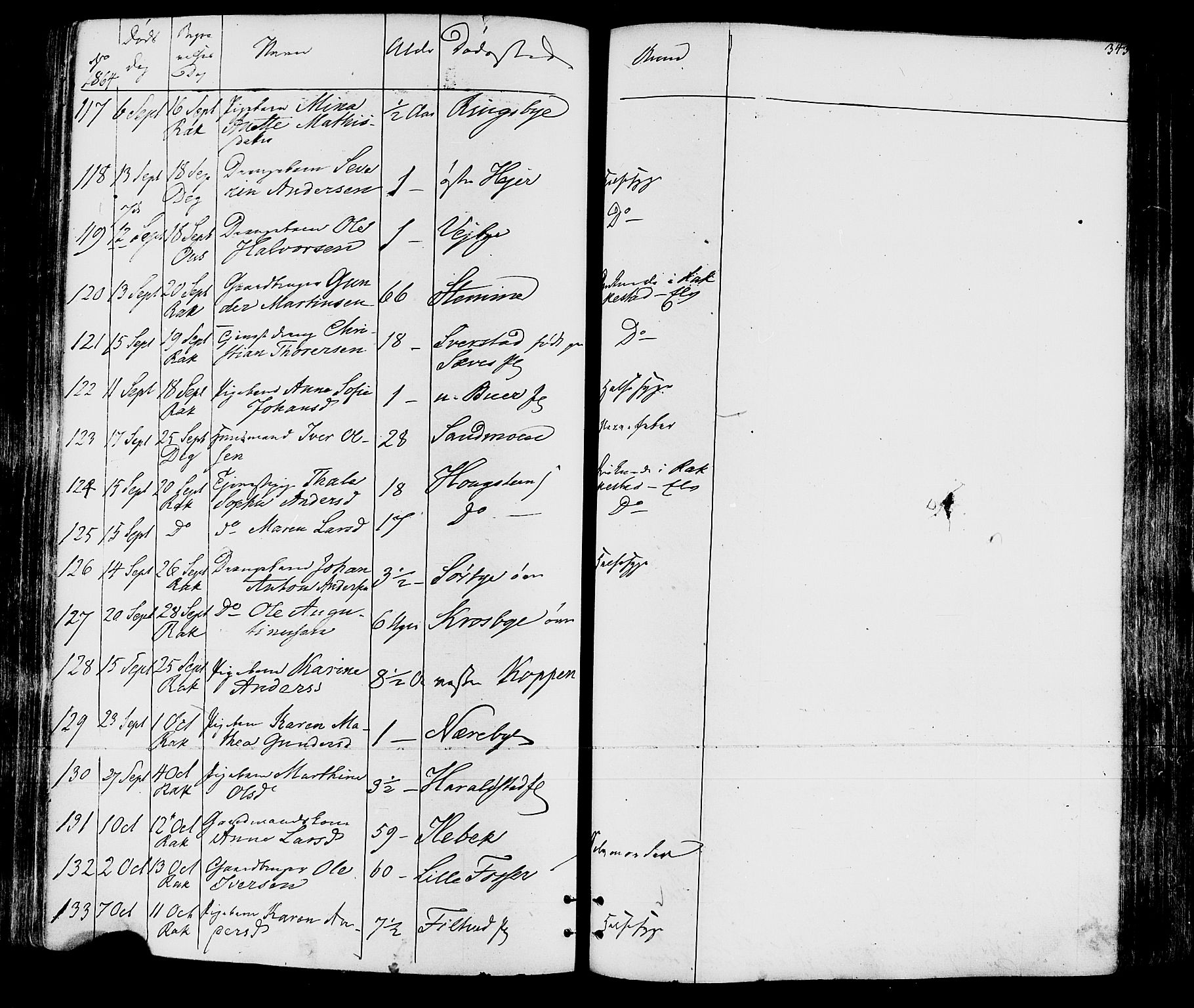 Rakkestad prestekontor Kirkebøker, AV/SAO-A-2008/F/Fa/L0011: Parish register (official) no. I 11, 1862-1877, p. 343