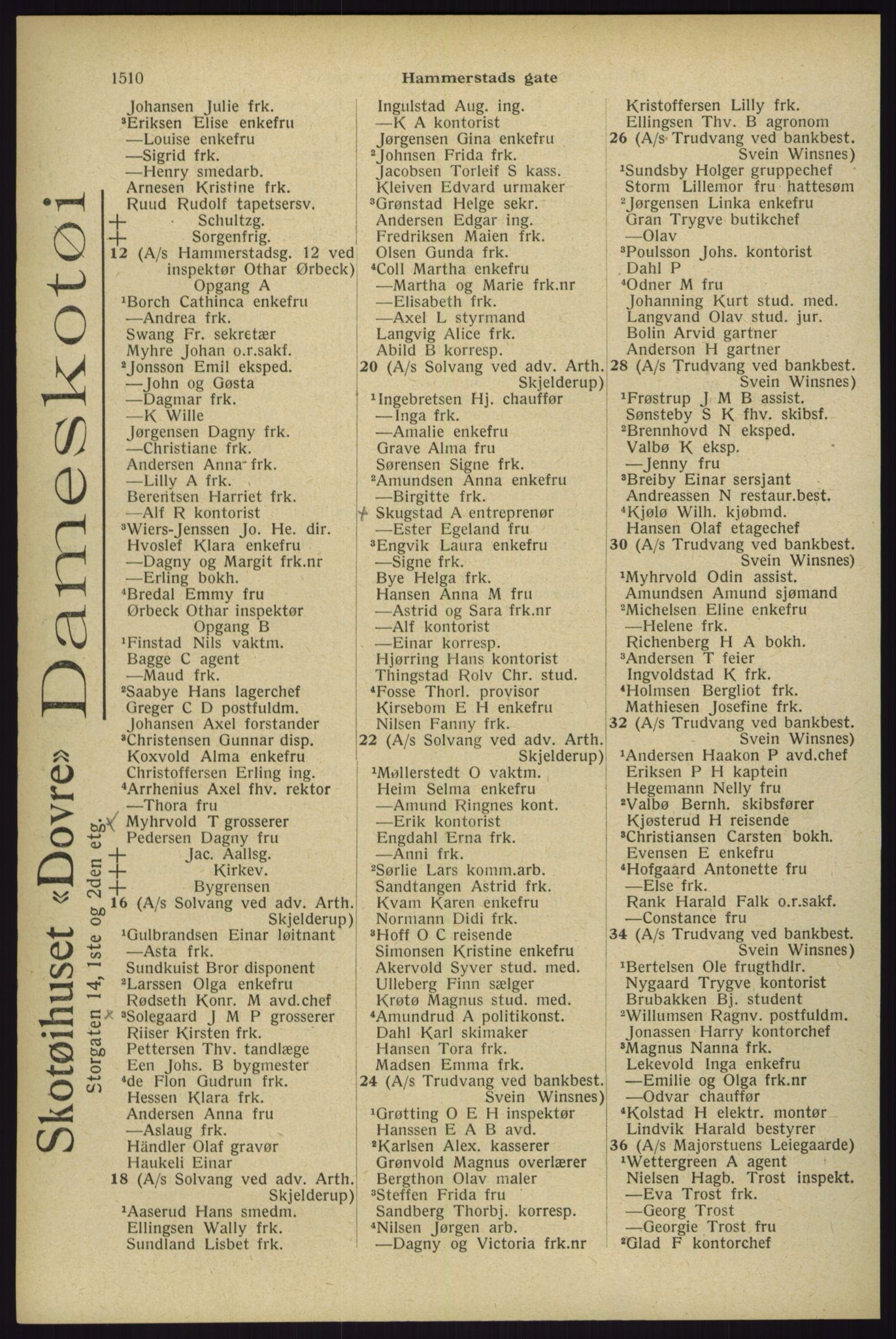 Kristiania/Oslo adressebok, PUBL/-, 1929, p. 1510