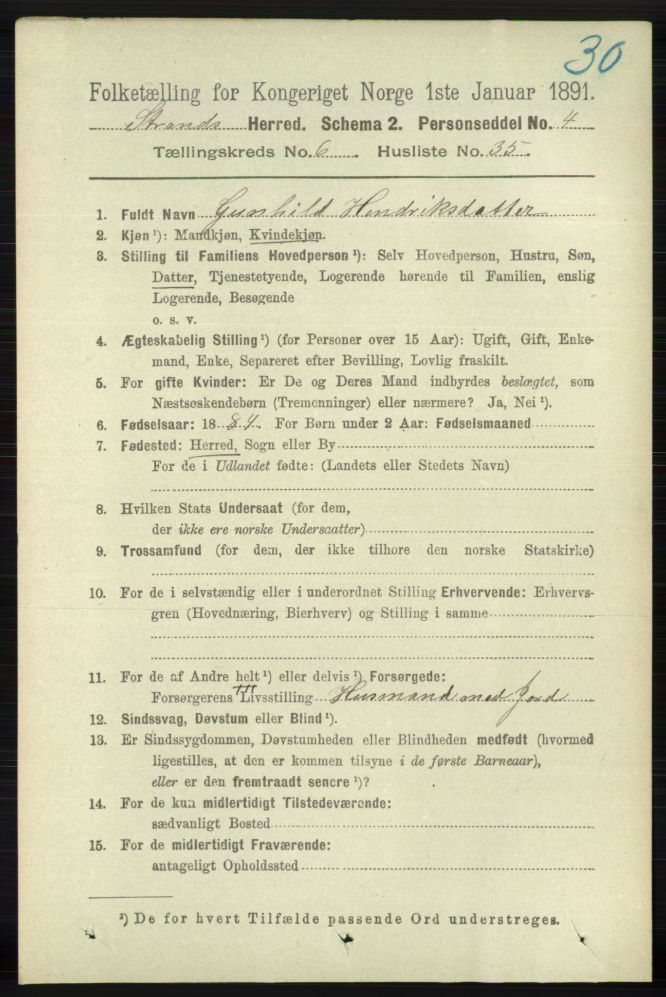 RA, 1891 census for 1130 Strand, 1891, p. 1857