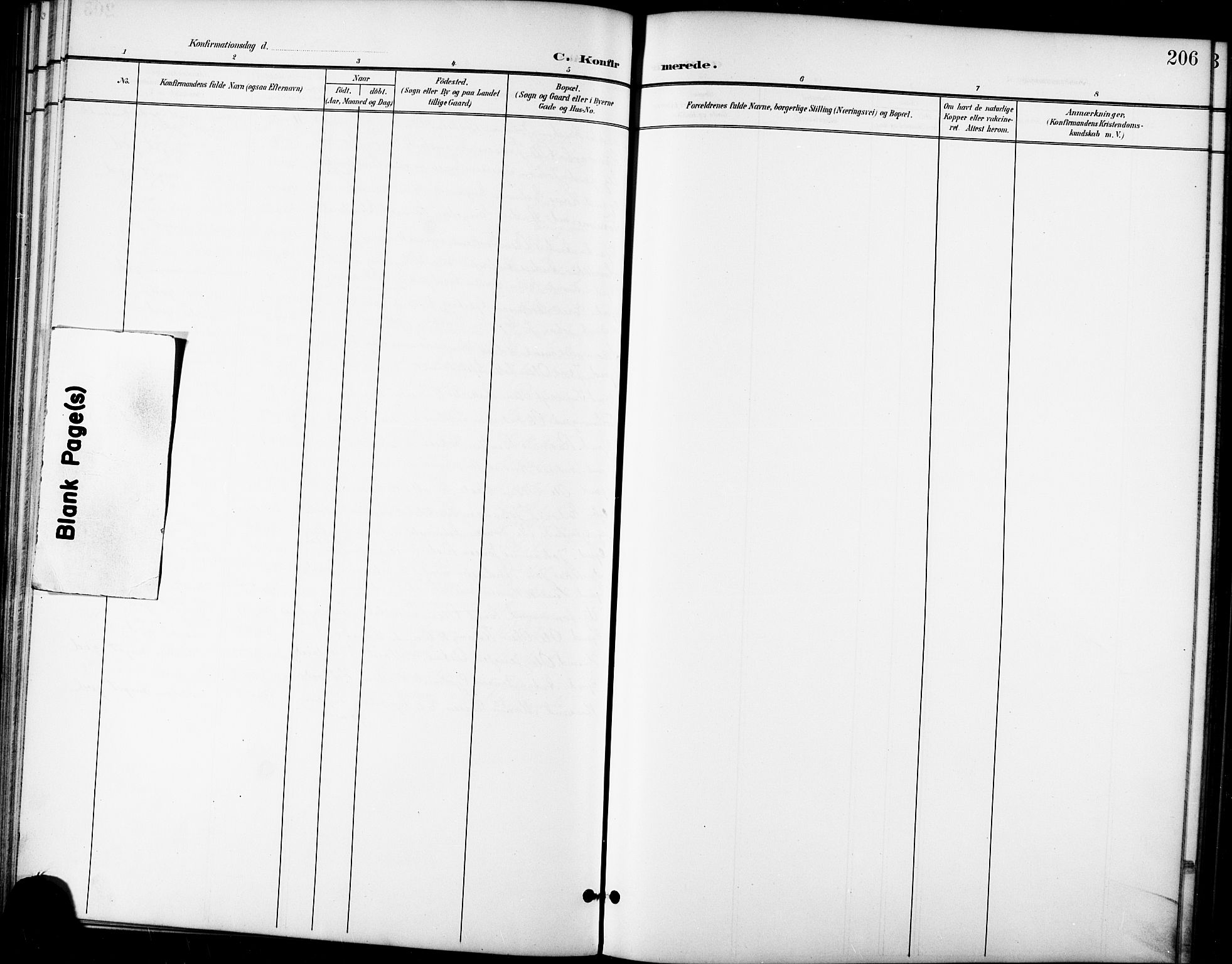 Ministerialprotokoller, klokkerbøker og fødselsregistre - Sør-Trøndelag, SAT/A-1456/668/L0819: Parish register (copy) no. 668C08, 1899-1912, p. 206