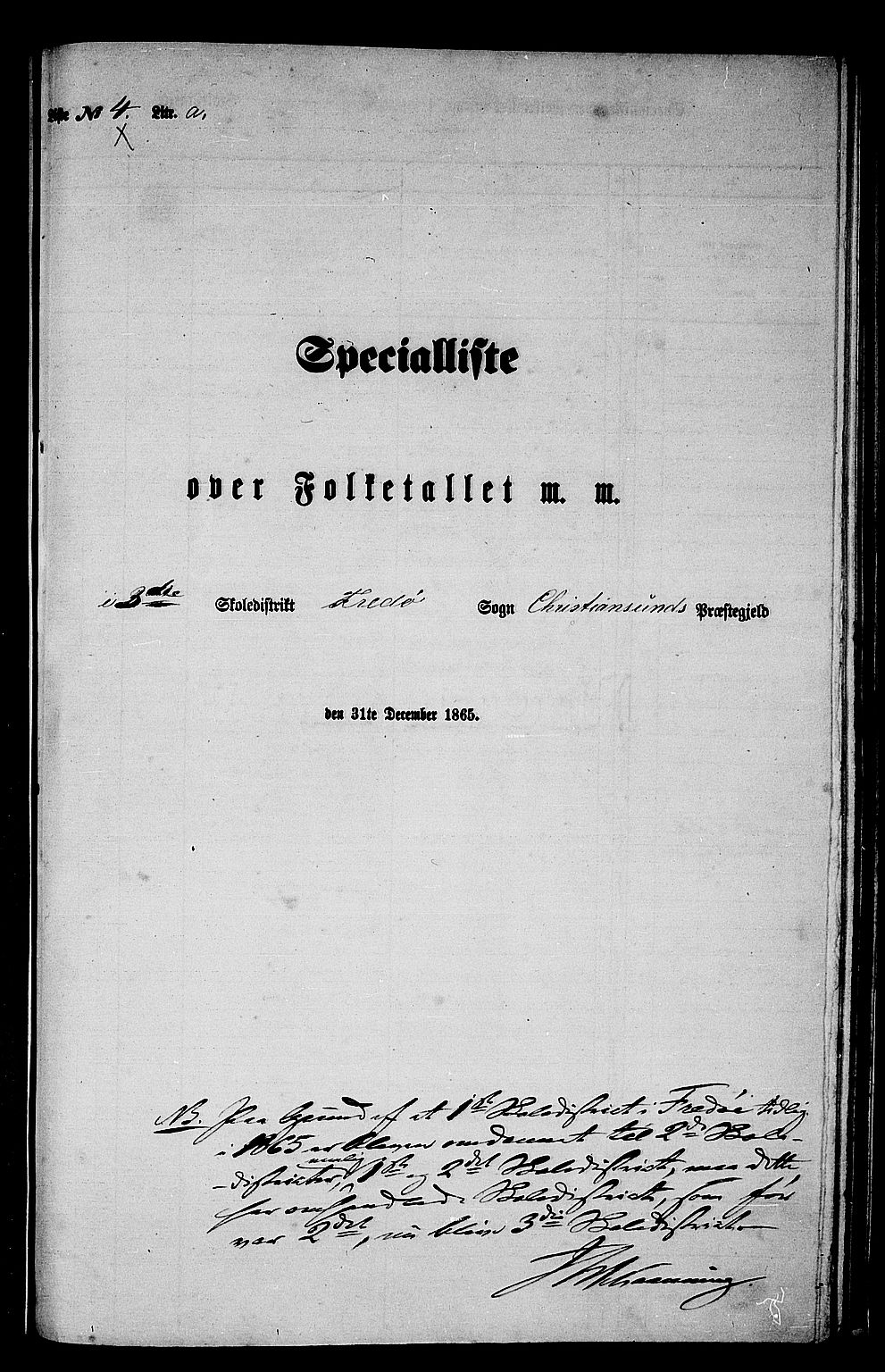 RA, 1865 census for Kristiansund/Frei og Grip, 1865, p. 37