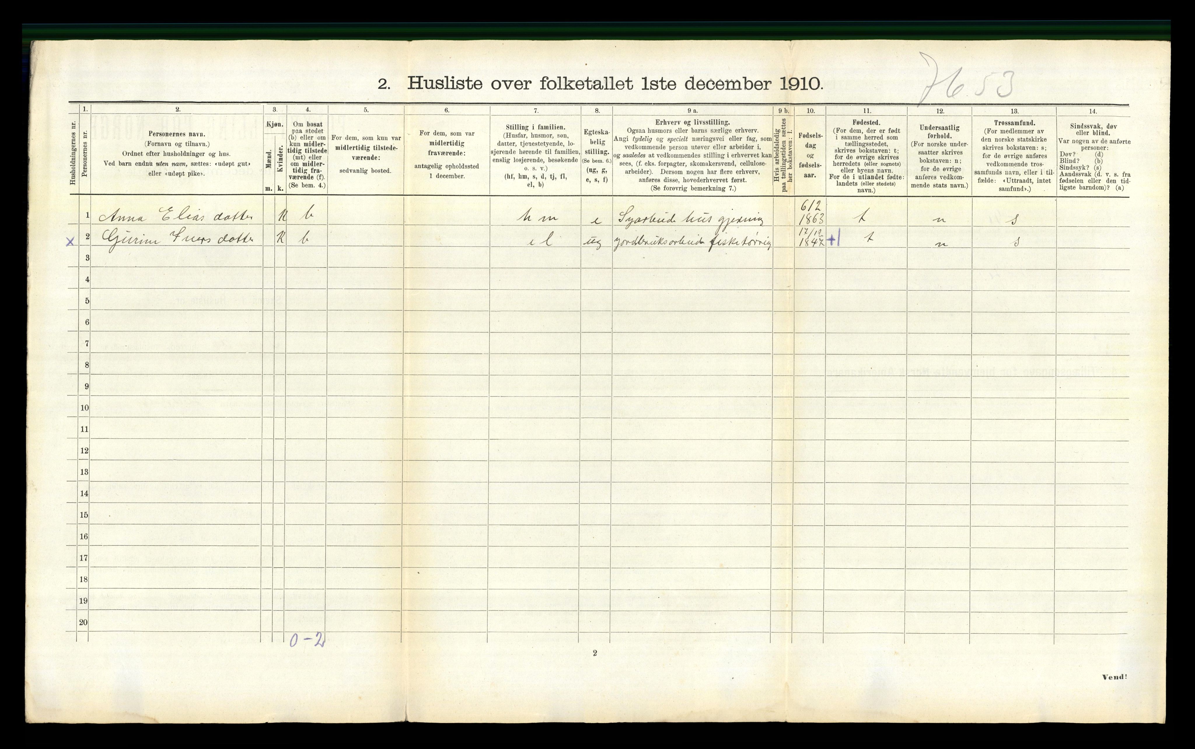 RA, 1910 census for Sandøy, 1910, p. 257