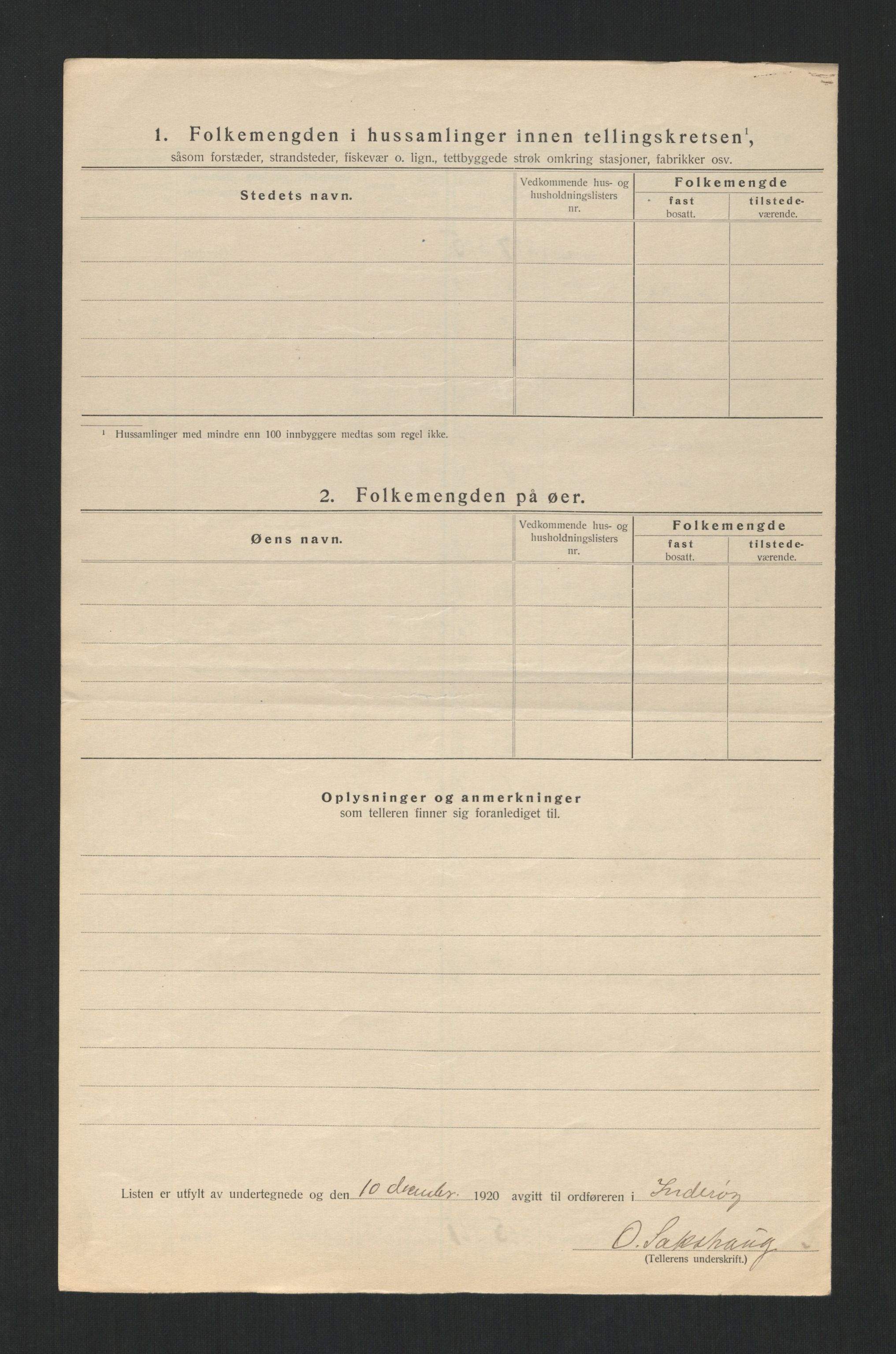 SAT, 1920 census for Inderøy, 1920, p. 12