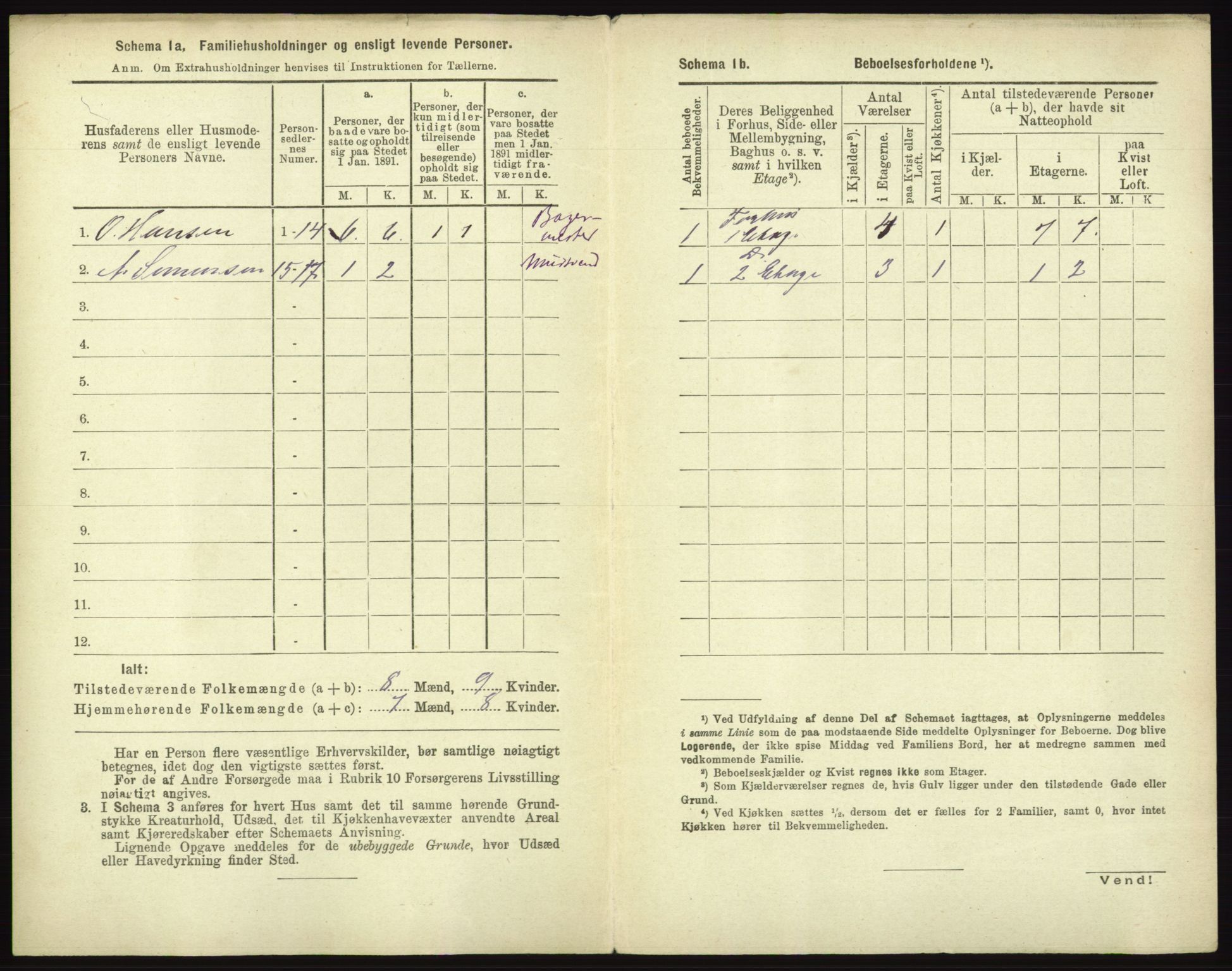 RA, 1891 census for 0101 Fredrikshald, 1891, p. 1469