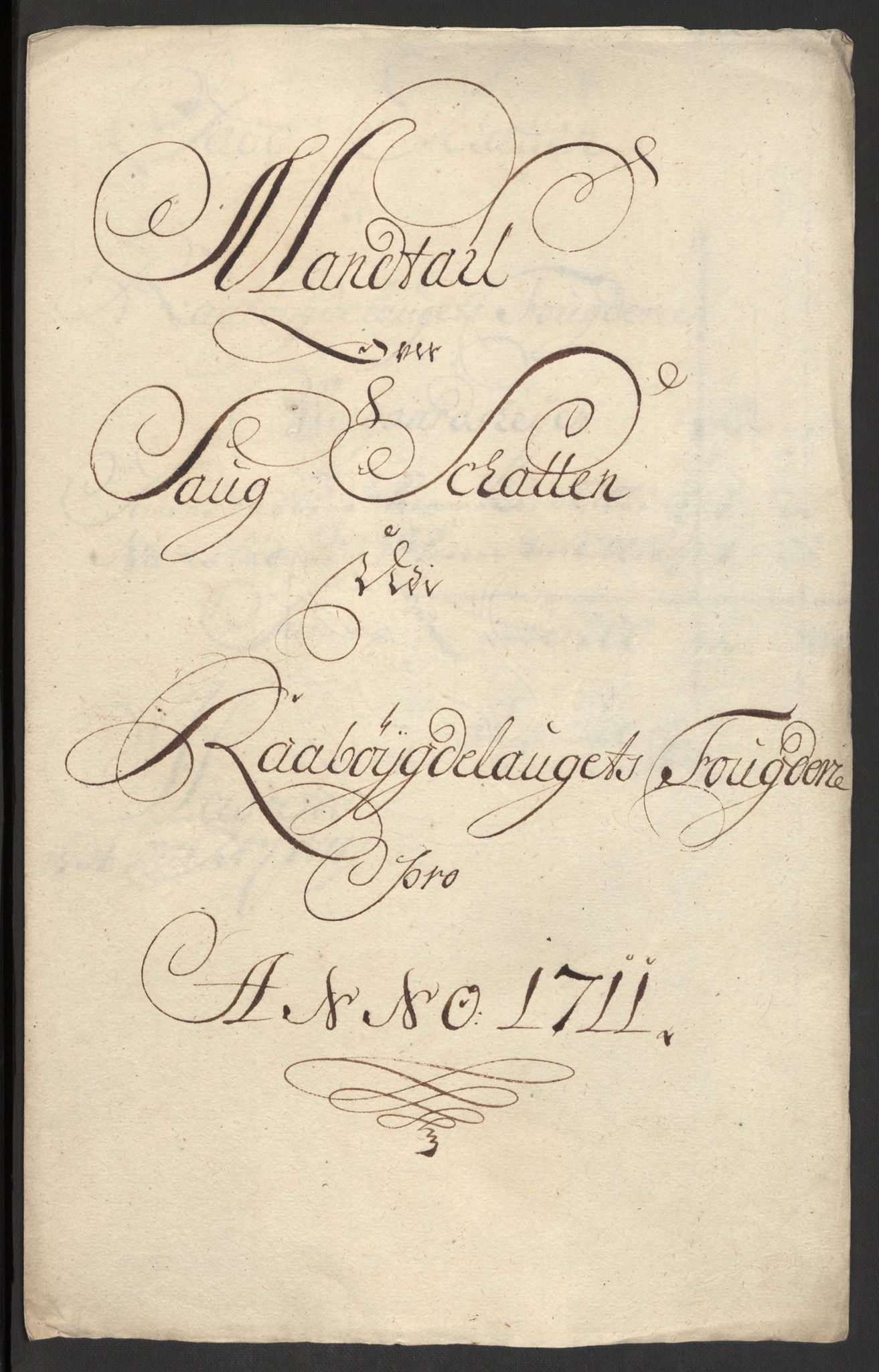 Rentekammeret inntil 1814, Reviderte regnskaper, Fogderegnskap, RA/EA-4092/R40/L2449: Fogderegnskap Råbyggelag, 1709-1711, p. 274