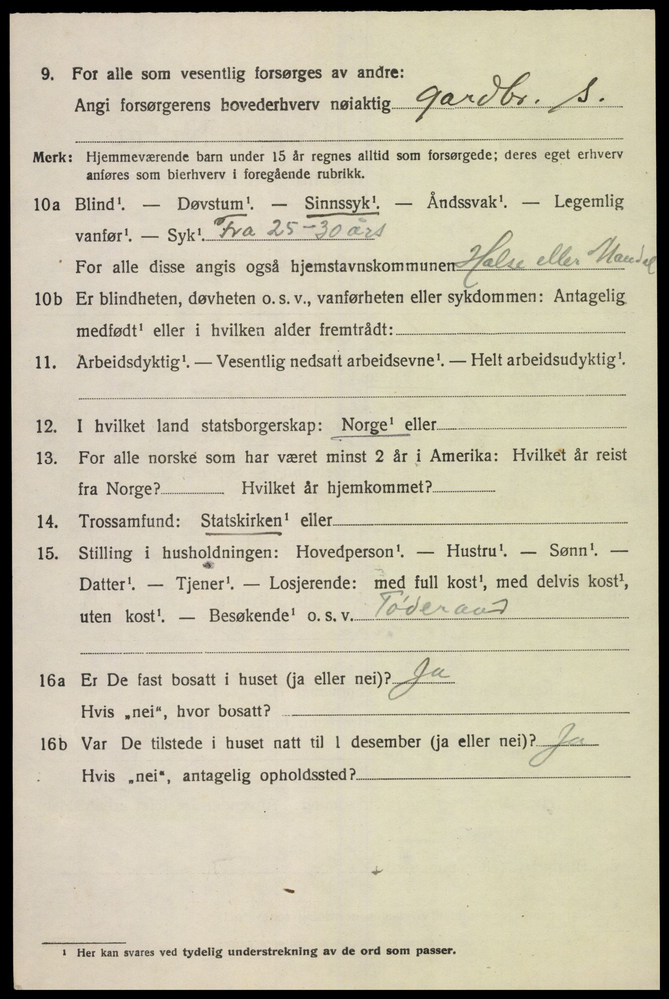 SAK, 1920 census for Halse og Harkmark, 1920, p. 6936