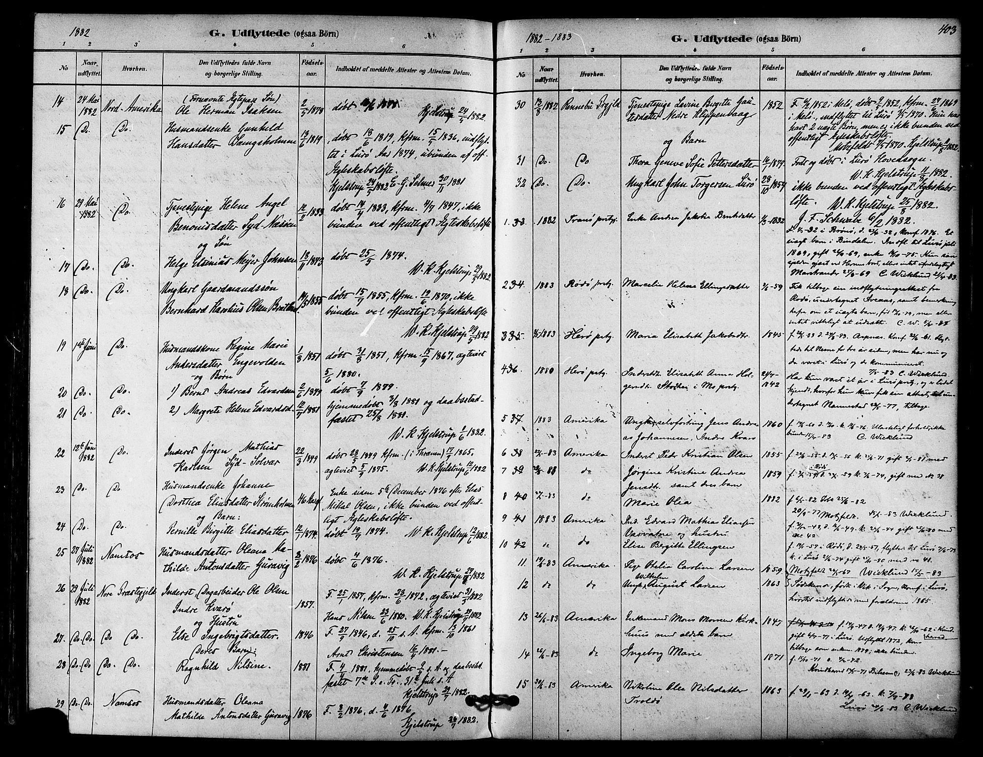 Ministerialprotokoller, klokkerbøker og fødselsregistre - Nordland, SAT/A-1459/839/L0568: Parish register (official) no. 839A05, 1880-1902, p. 403