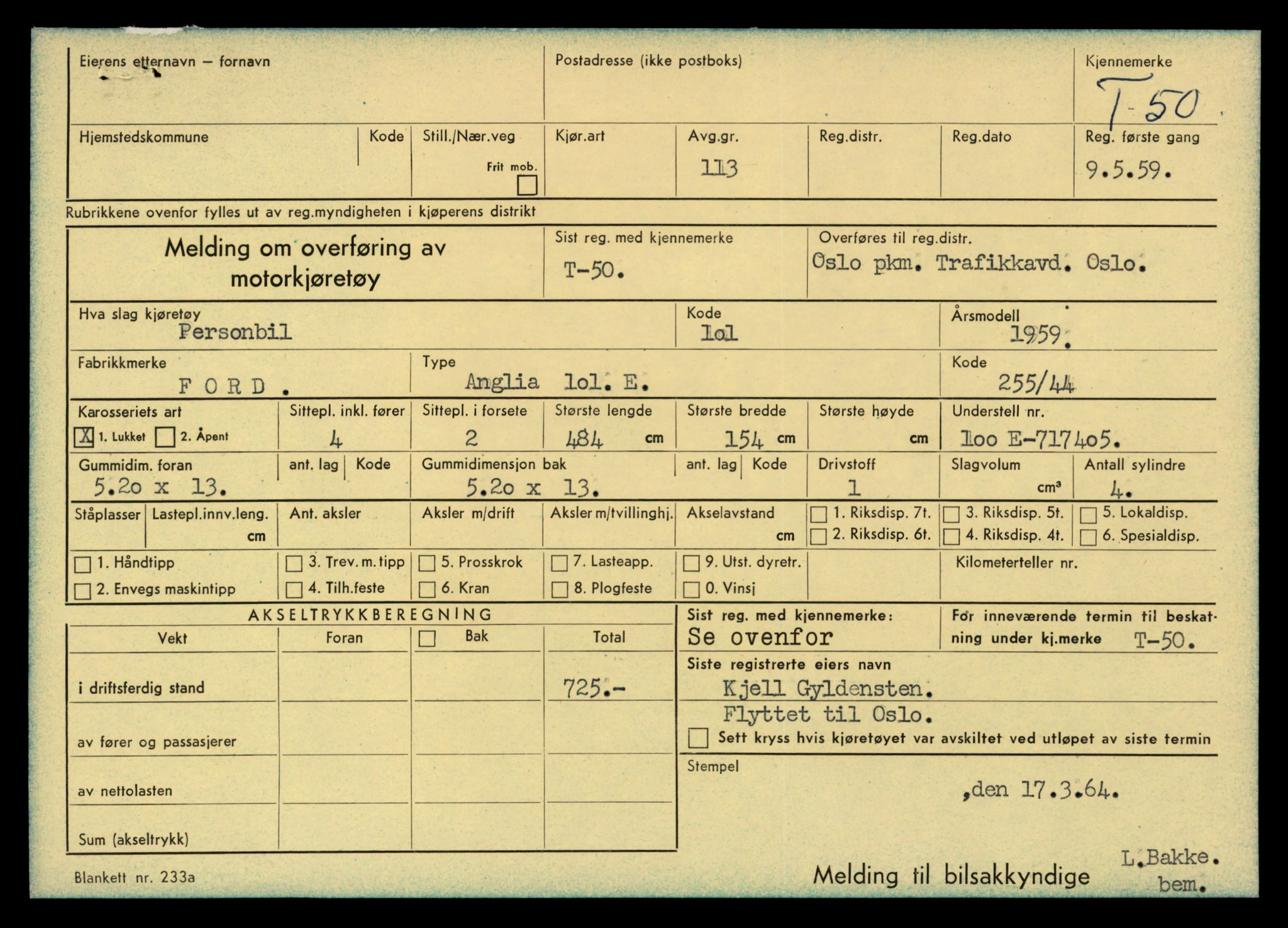 Møre og Romsdal vegkontor - Ålesund trafikkstasjon, AV/SAT-A-4099/F/Fe/L0001: Registreringskort for kjøretøy T 3 - T 127, 1927-1998, p. 1015