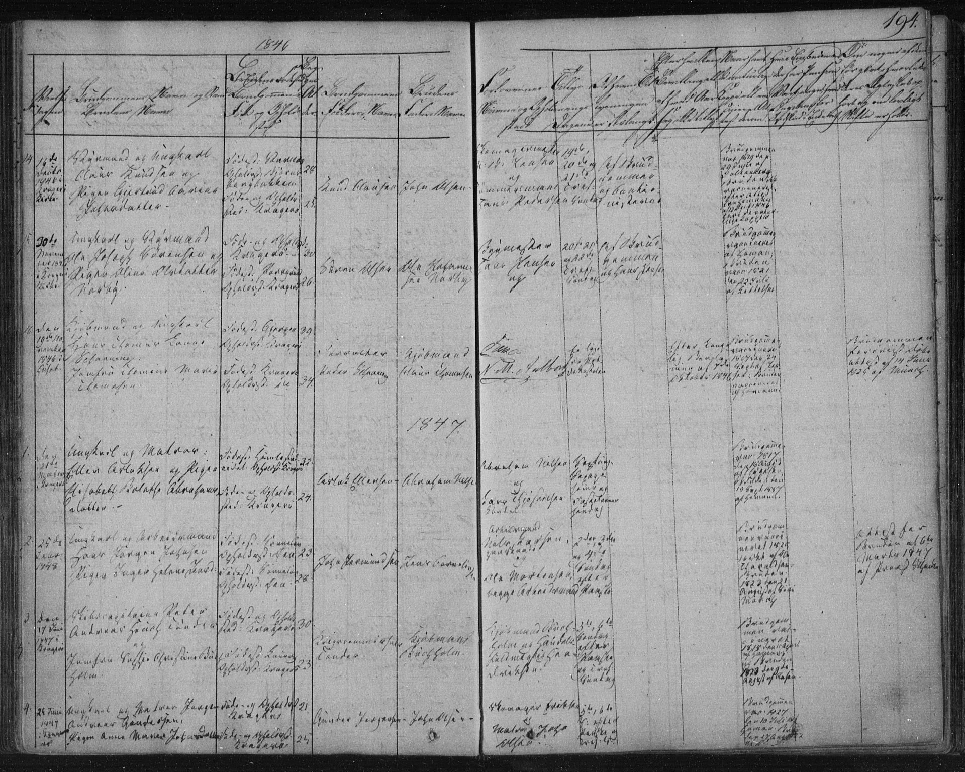 Kragerø kirkebøker, SAKO/A-278/F/Fa/L0005: Parish register (official) no. 5, 1832-1847, p. 194