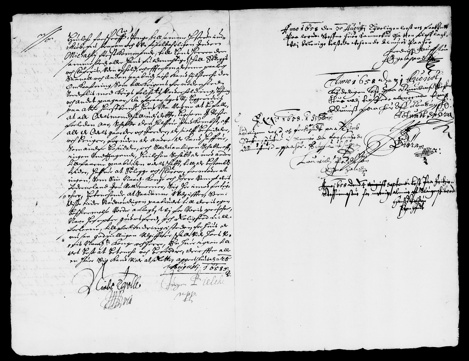 Rentekammeret inntil 1814, Reviderte regnskaper, Lensregnskaper, RA/EA-5023/R/Rb/Rbo/L0034: Tønsberg len, 1657-1659