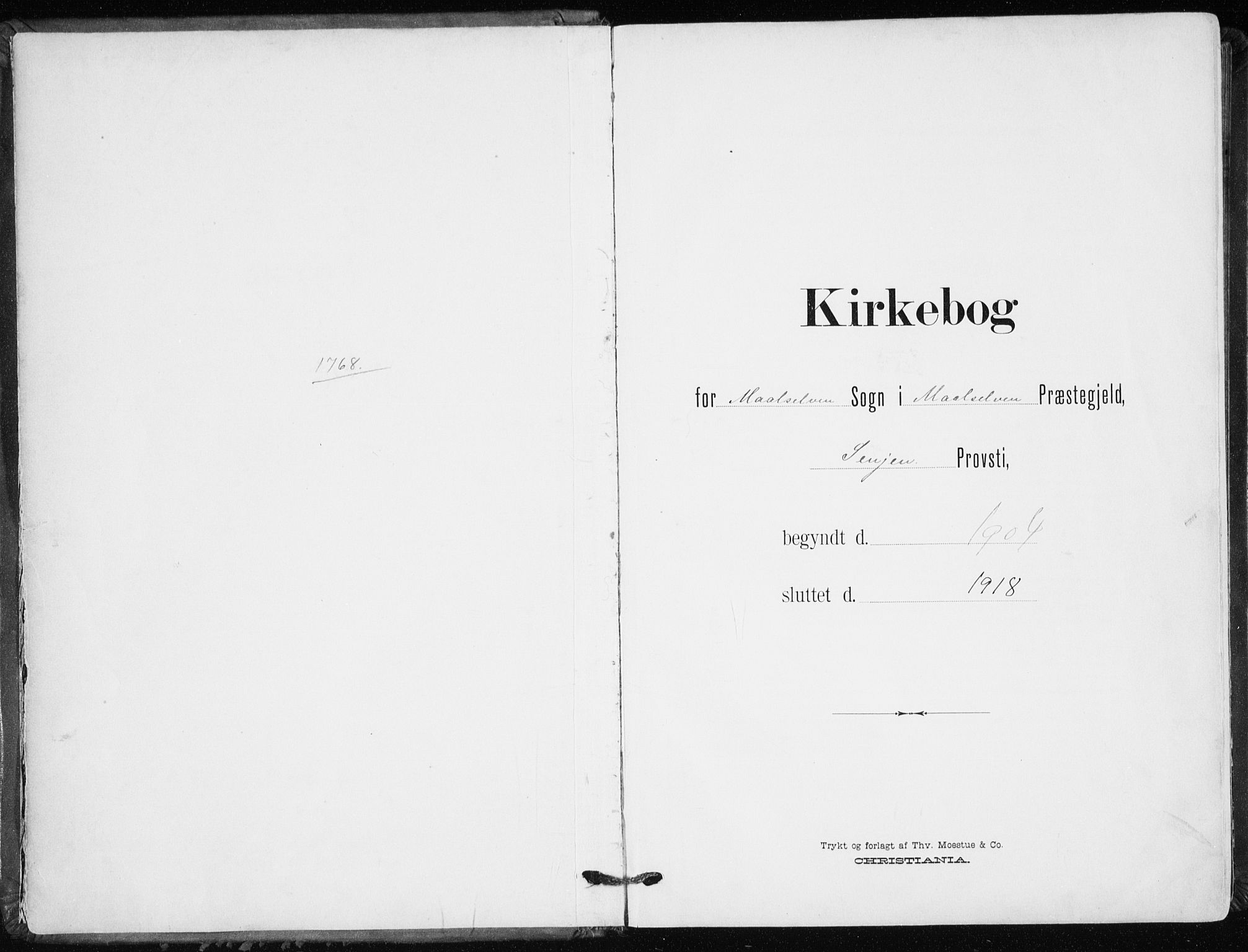 Målselv sokneprestembete, AV/SATØ-S-1311/G/Ga/Gaa/L0011kirke: Parish register (official) no. 11, 1904-1918