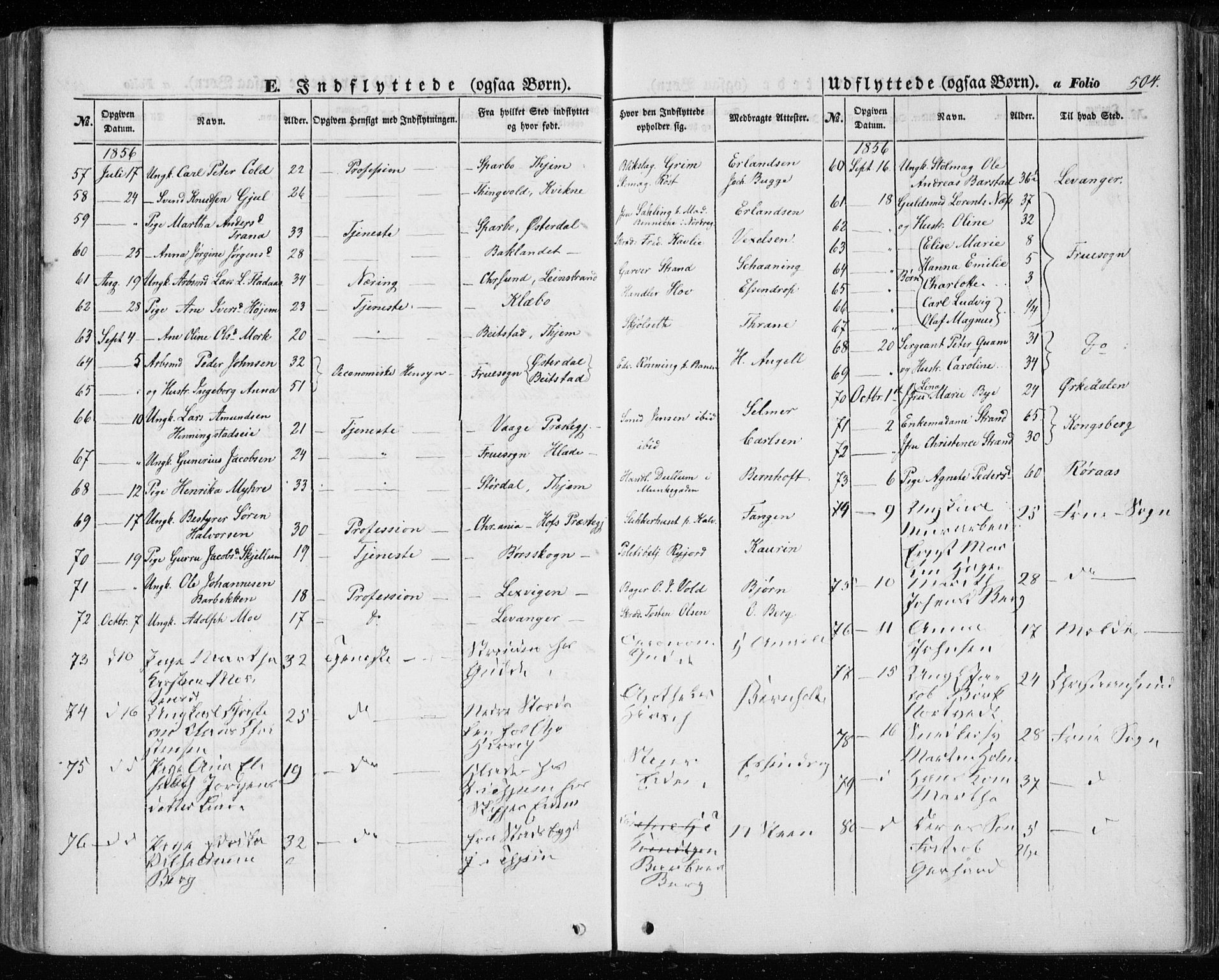 Ministerialprotokoller, klokkerbøker og fødselsregistre - Sør-Trøndelag, AV/SAT-A-1456/601/L0051: Parish register (official) no. 601A19, 1848-1857, p. 504