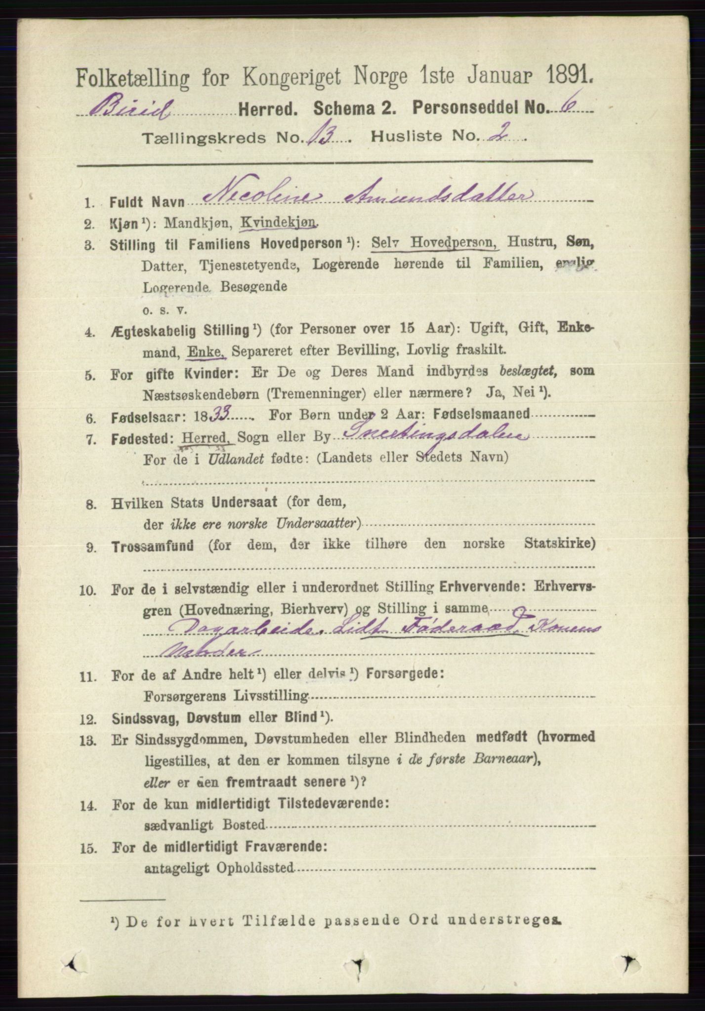 RA, 1891 census for 0525 Biri, 1891, p. 5328