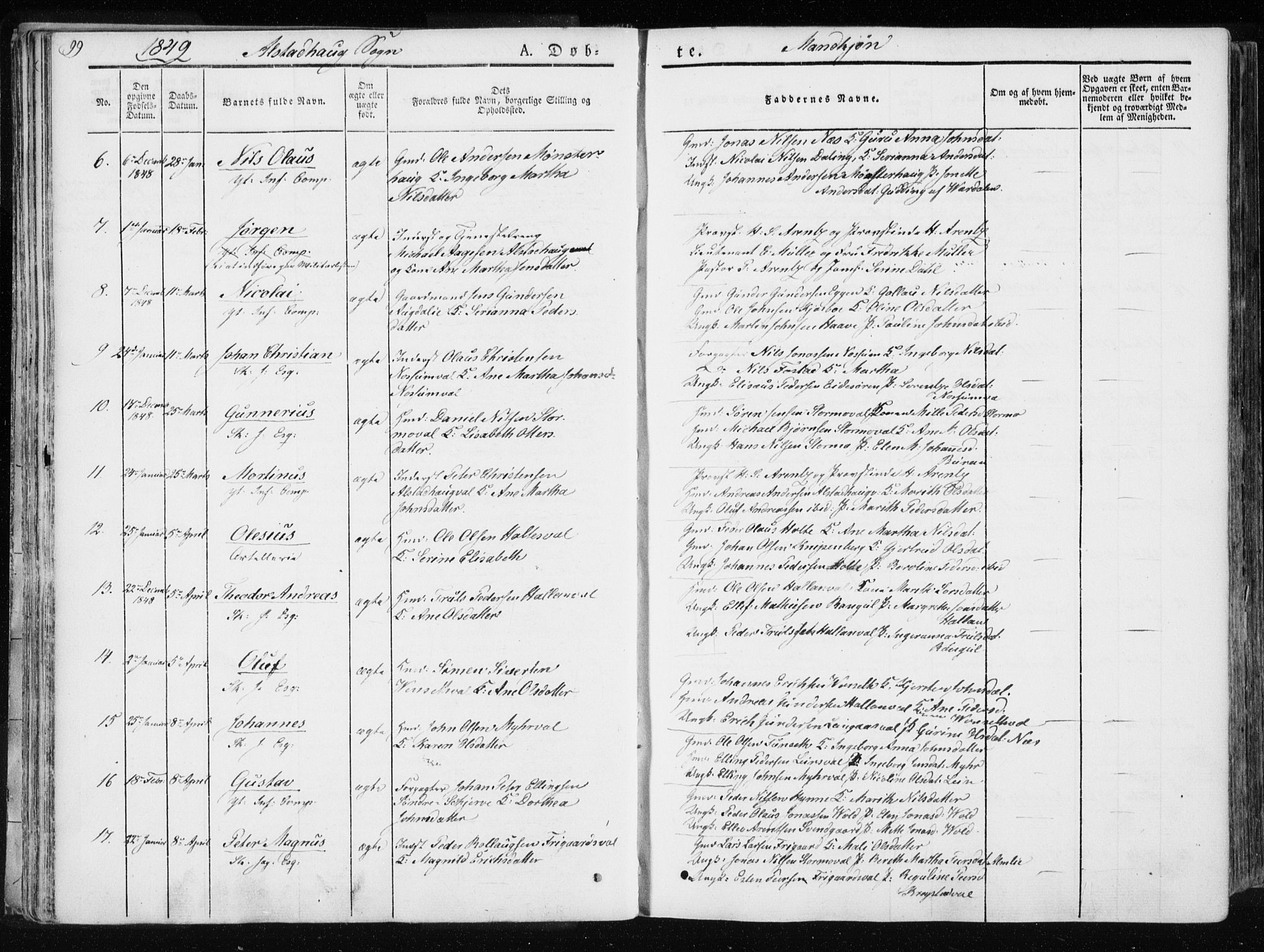 Ministerialprotokoller, klokkerbøker og fødselsregistre - Nord-Trøndelag, AV/SAT-A-1458/717/L0154: Parish register (official) no. 717A06 /1, 1836-1849, p. 99